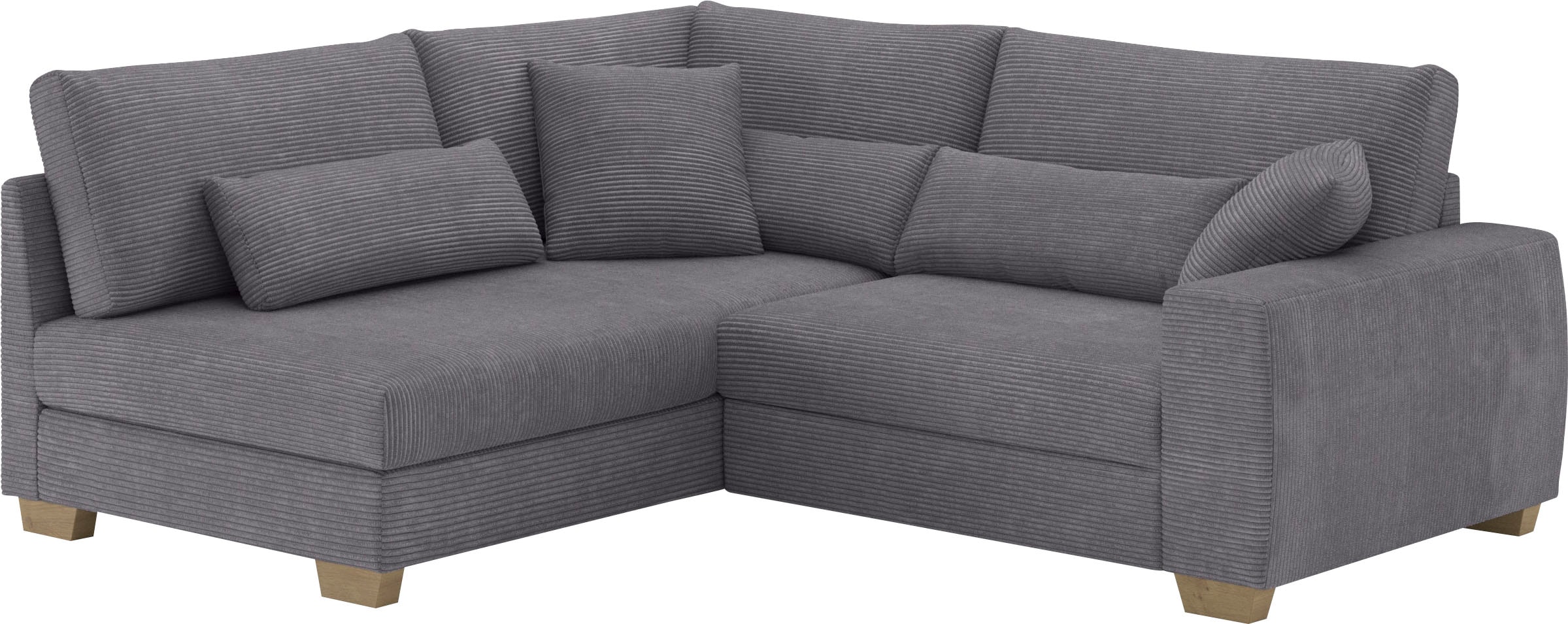 Mr. Couch Ecksofa »Helena L-Form«, Mit Federkern, wahlweise mit Bettfunktion und Taschenfederkern