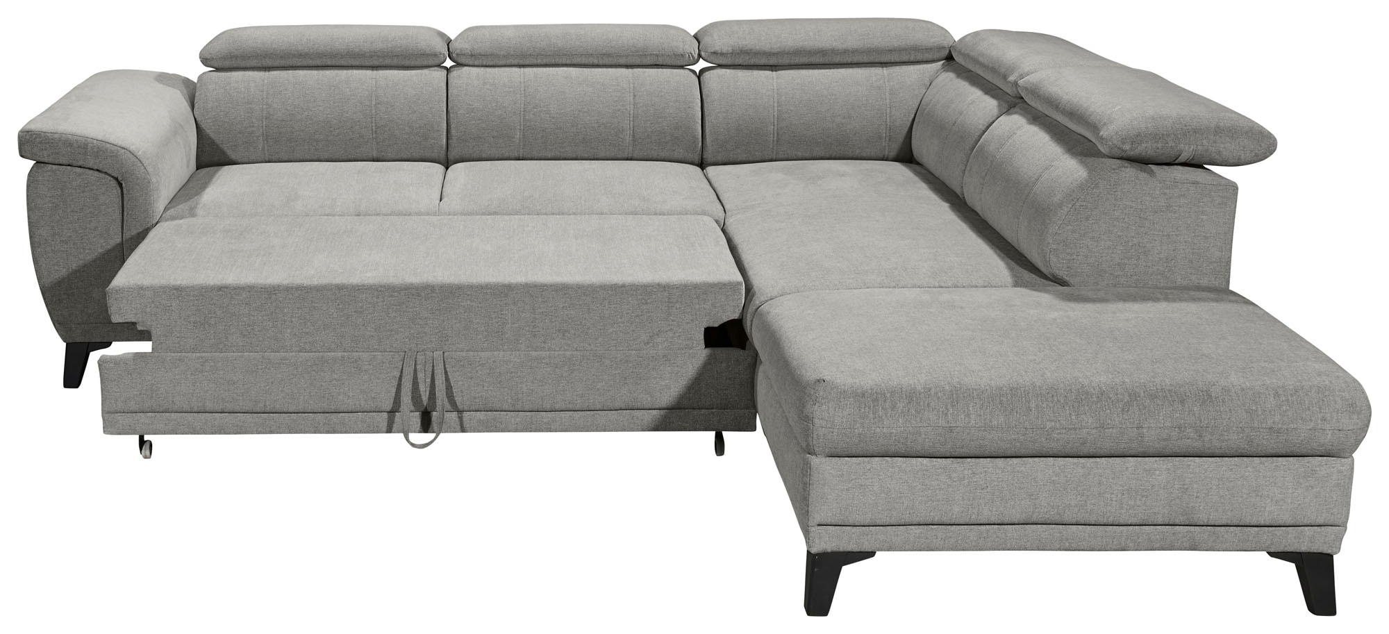 ED EXCITING DESIGN Ecksofa »Albany L-Form«, (2 St.), frei stellbar, Bettfunktion und Bettkasten, inkl. Kopfteilverstellung