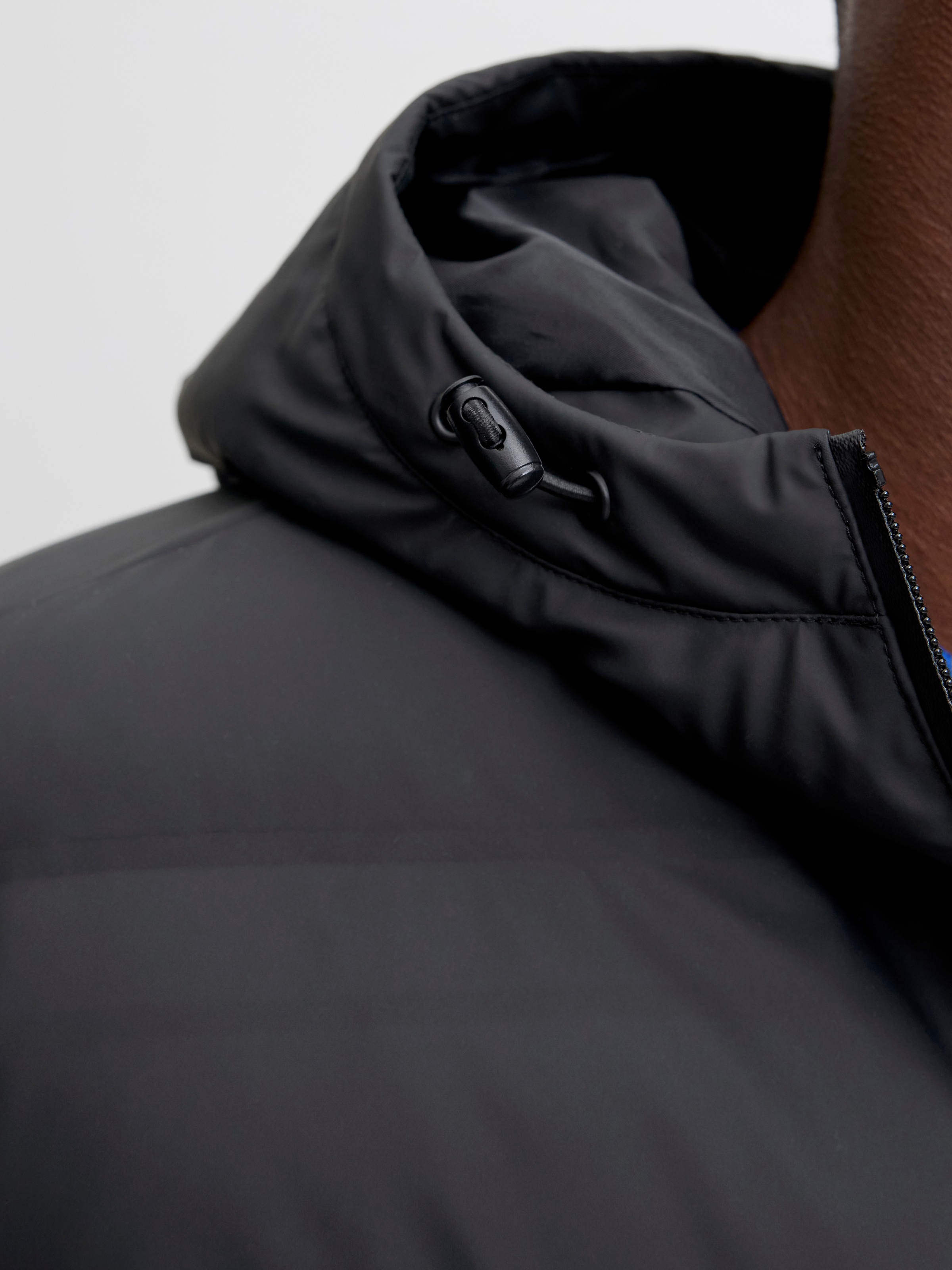 Jack & Jones Steppjacke »JJELEMENTS PU PUFFER SN« mit Kapuze
