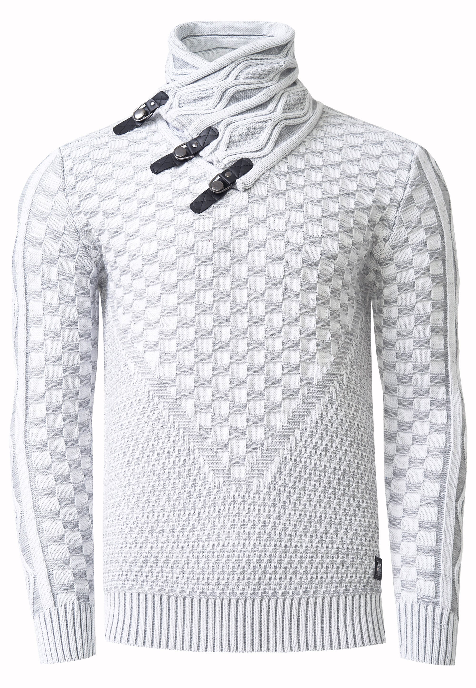 Rusty Neal Strickpullover, mit extravagantem Schalkragen