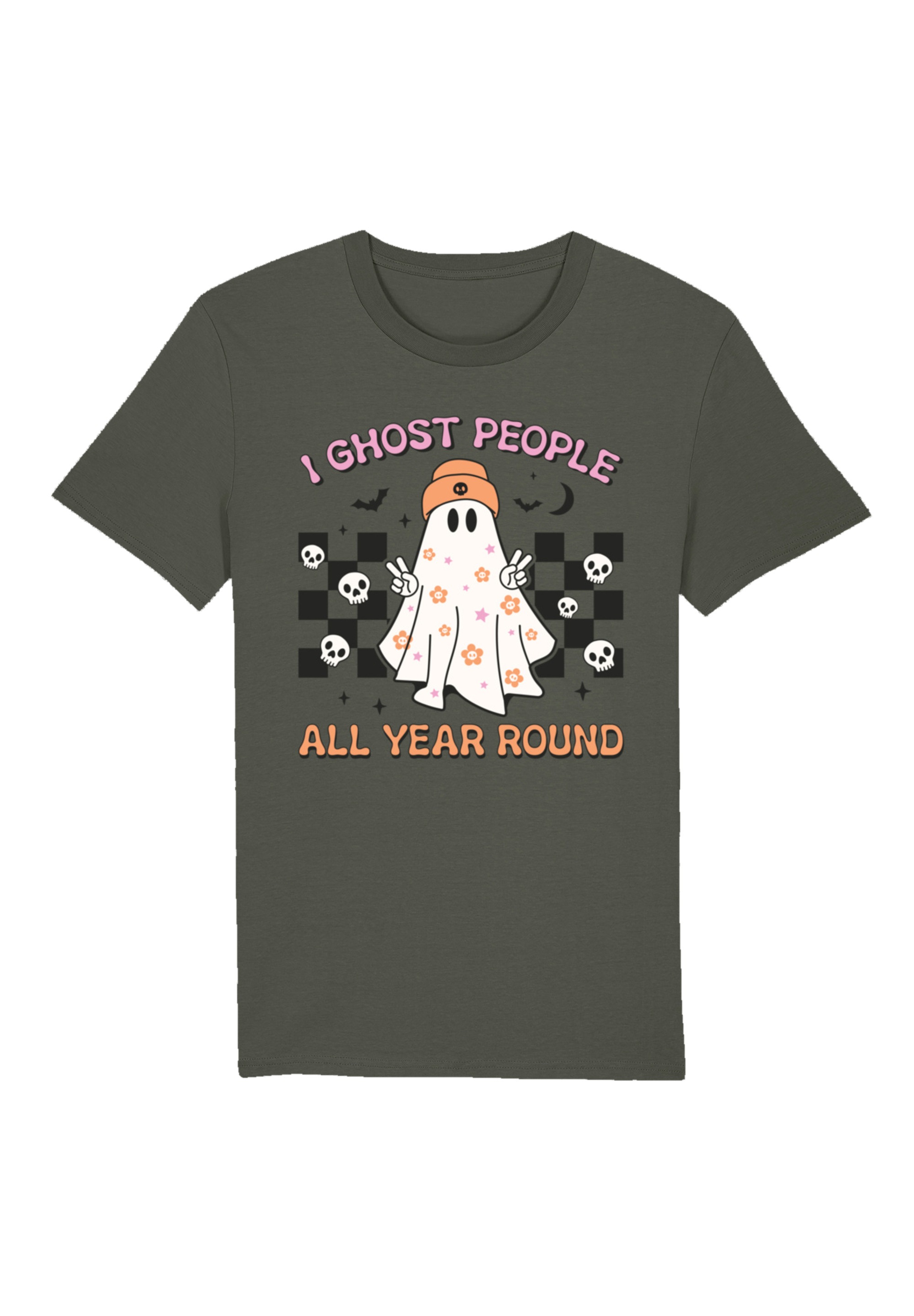 F4NT4STIC T-Shirt "Retro Halloween I Ghost People All Year Round", Premium günstig online kaufen