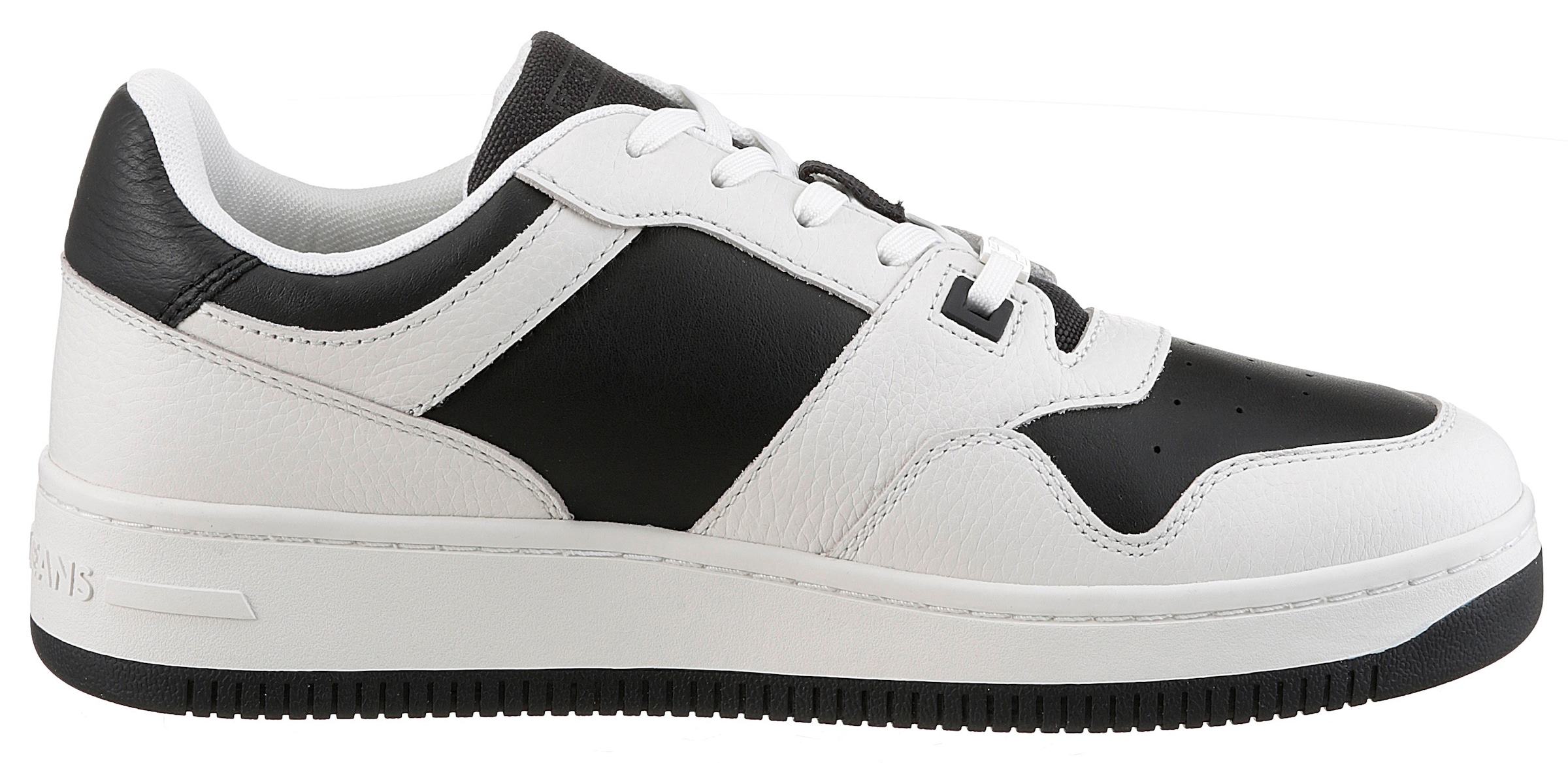 Tommy Jeans Plateausneaker »TJM RETRO BASKET CUPSOLE TUMBLE«, Freizeitschuh, Halbschuh, Schnürschuh mit gepolstertem Schaftrand