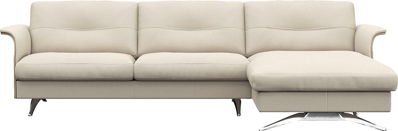 FLEXLUX Ecksofa "Glow bequem und komfortabel durch hochwertigen Sitzaufbau, günstig online kaufen