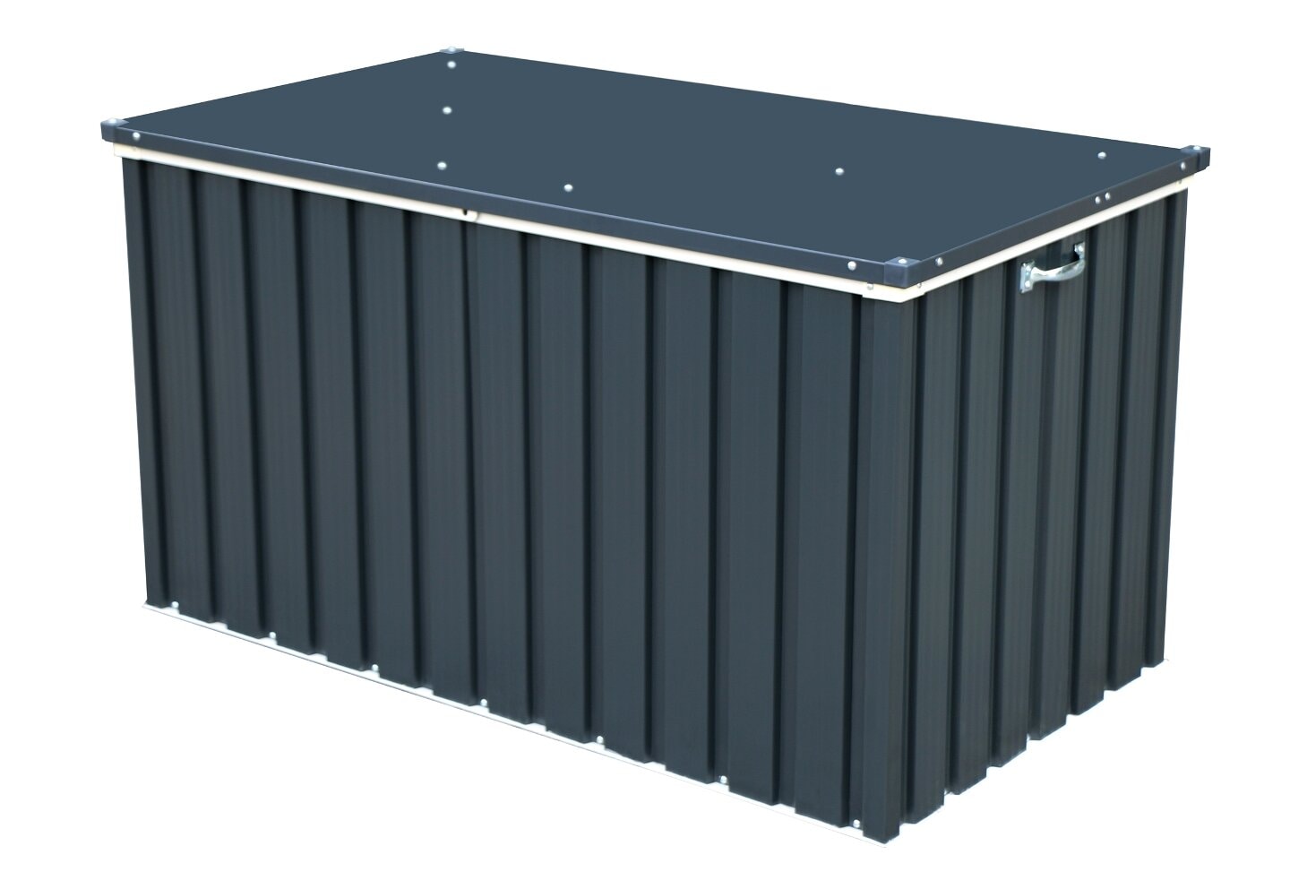 VCM Aufbewahrungsbox »Metall Garten Gerätebox Kiste Kissenbox 585 L«