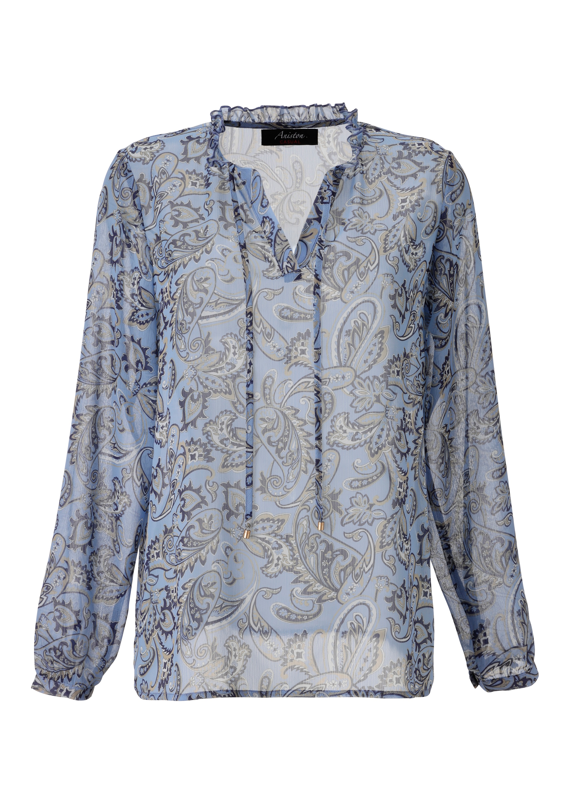 Aniston CASUAL Schlupfbluse, mit farbharmonischem Paisley-Muster - NEUE KOLLEKTION
