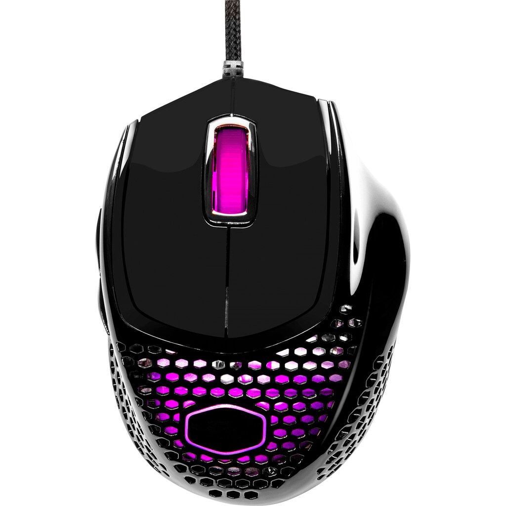 COOLER MASTER Gaming-Maus »MasterMouse Gaming Mouse MM720 glänzend schwarz«, kabelgebunden