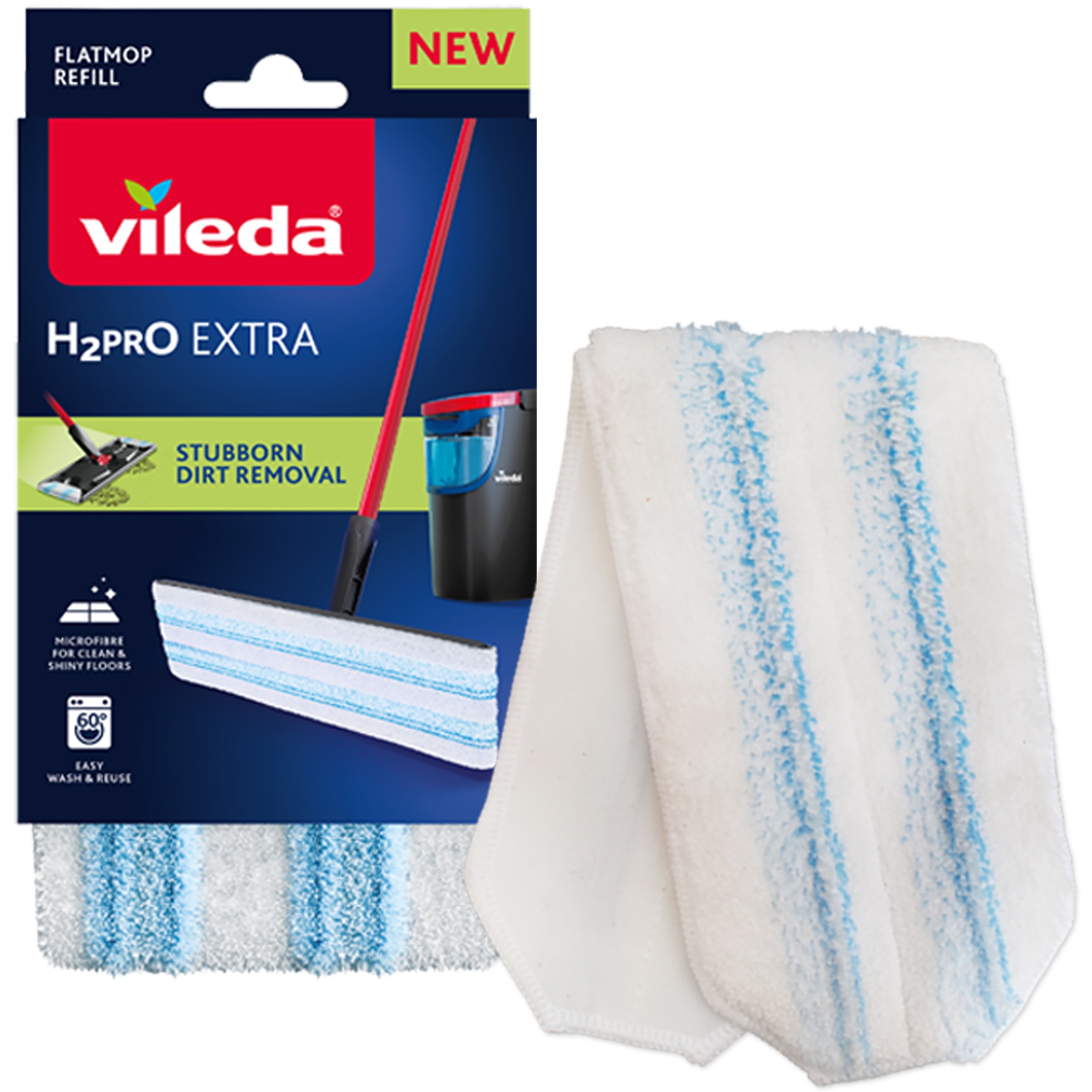 Vileda Weiss/Blau/Mehrfarbig H2pro Extra, Reinigungsutensil, - Image 6