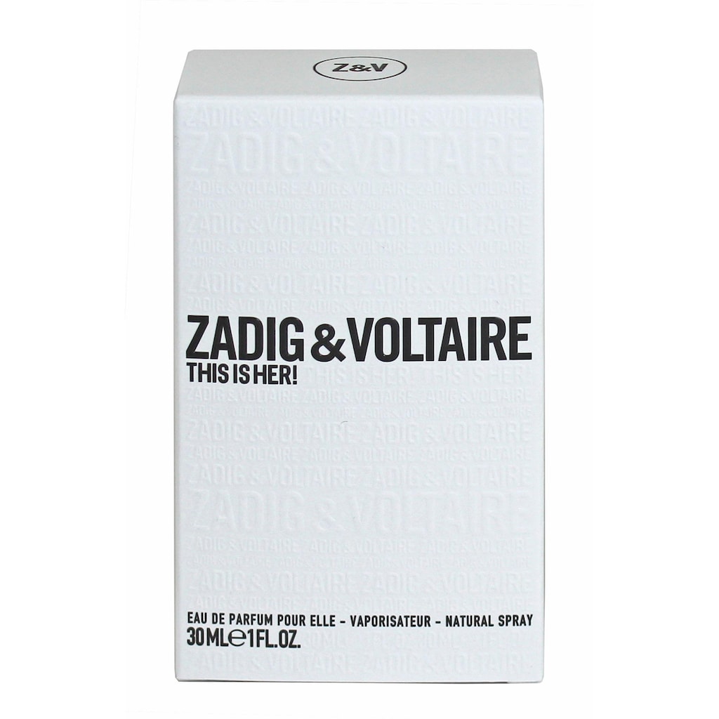 ZADIG & VOLTAIRE Eau de Parfum »This is Her!«
