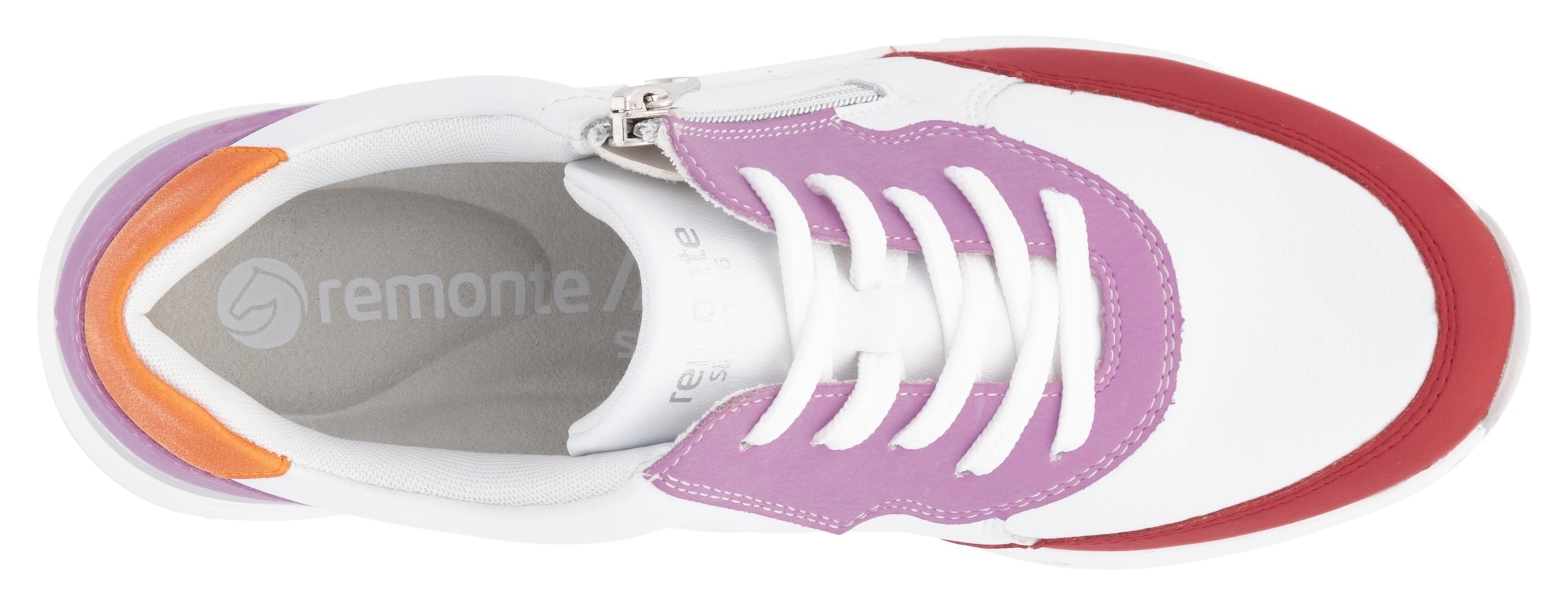 Remonte Keilsneaker »Elisabeth Hurley-Collection«, Freizeitschuh, Halbschuh, Schnürer mit herausnehmbarer Soft-Einlage