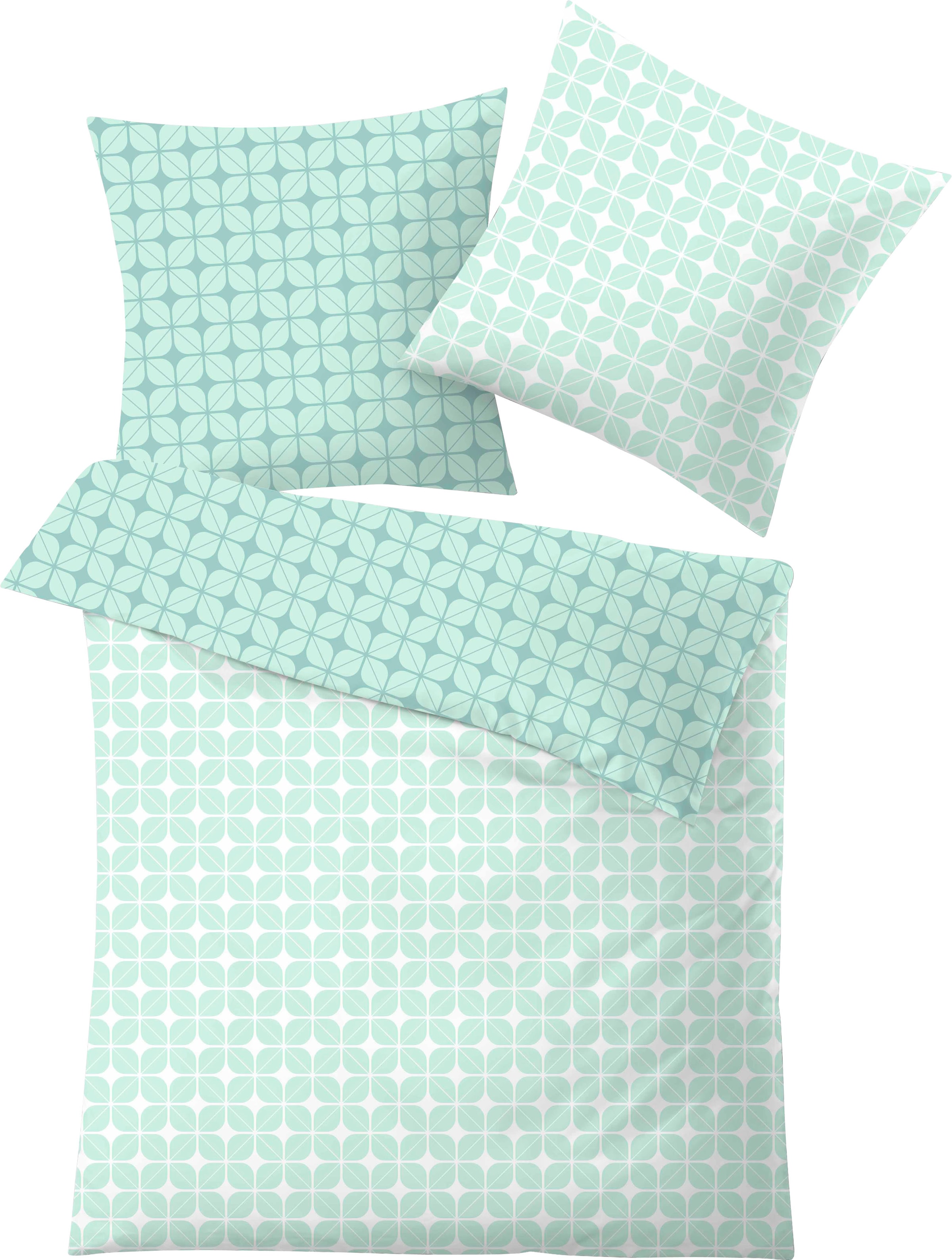 Kleine Wolke Bettwäsche "Sina" 2 Stk. tlg. mit modernem Blattmuster günstig online kaufen