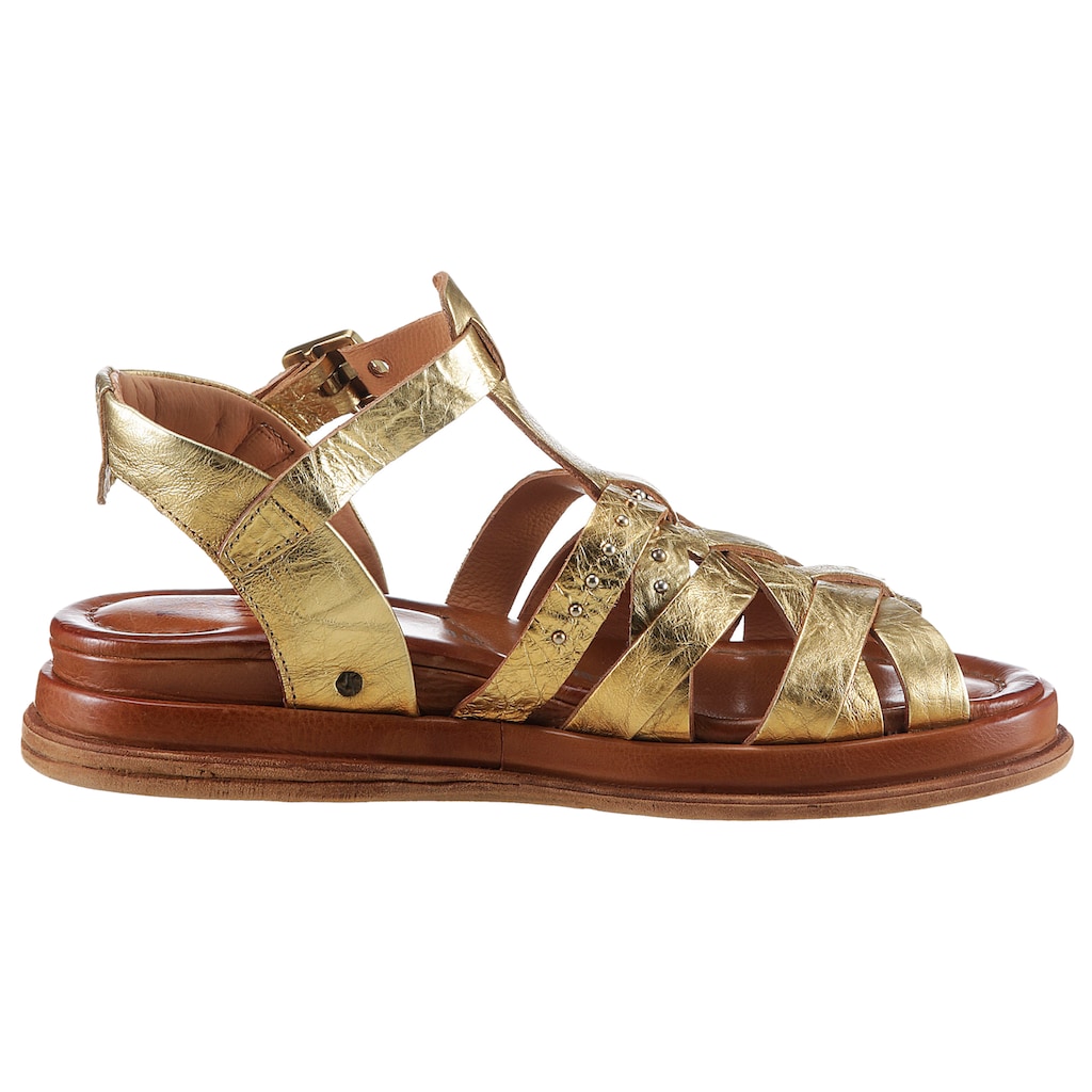 A.S.98 Riemchensandale »OTTONE«, Keilabsatz, Sommerschuh, Sandalette im Gladiatoren Look