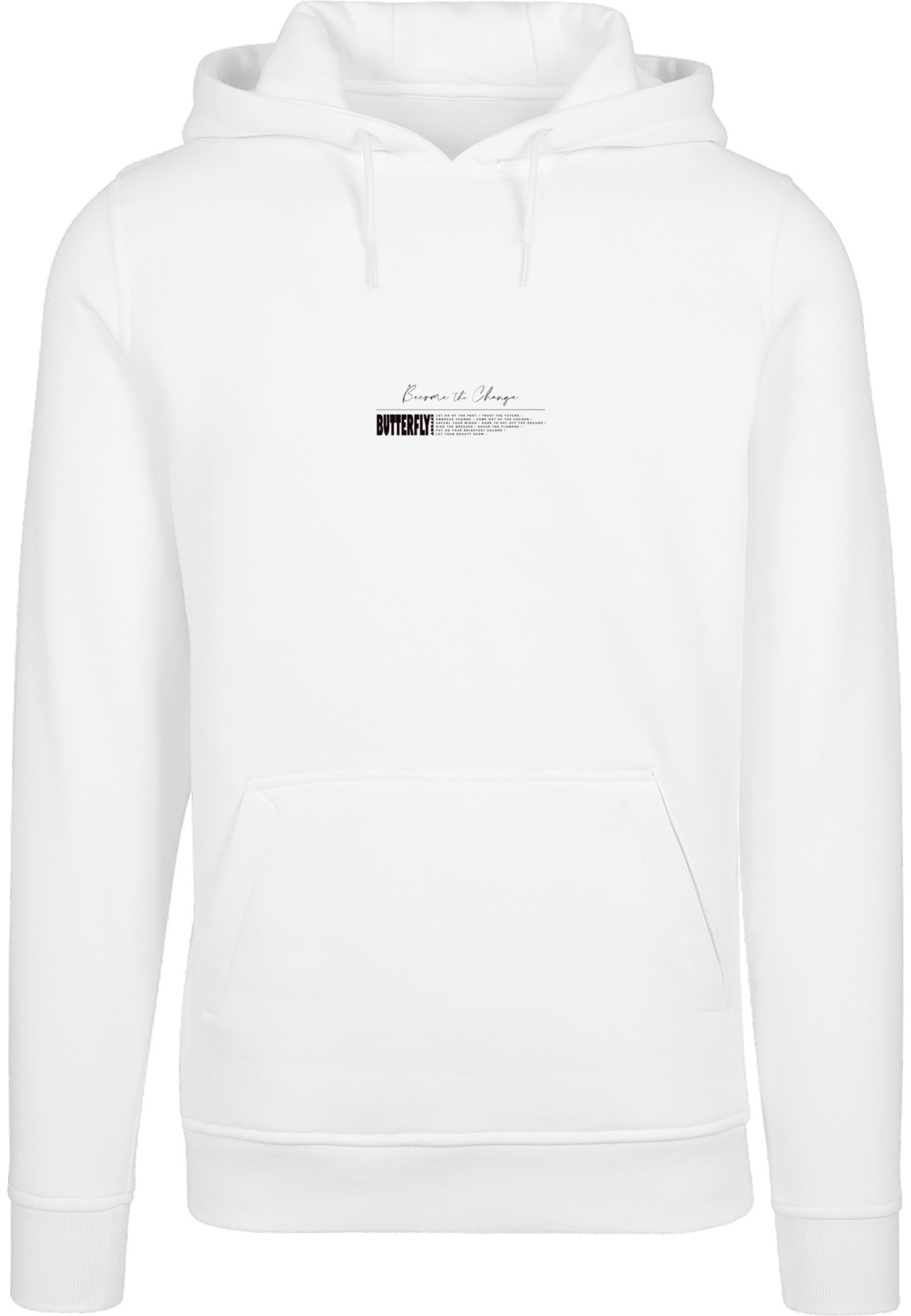 MisterTee Kapuzenpullover "MisterTee Herren Become the Change Butterfly 2.0 Hoody" 1