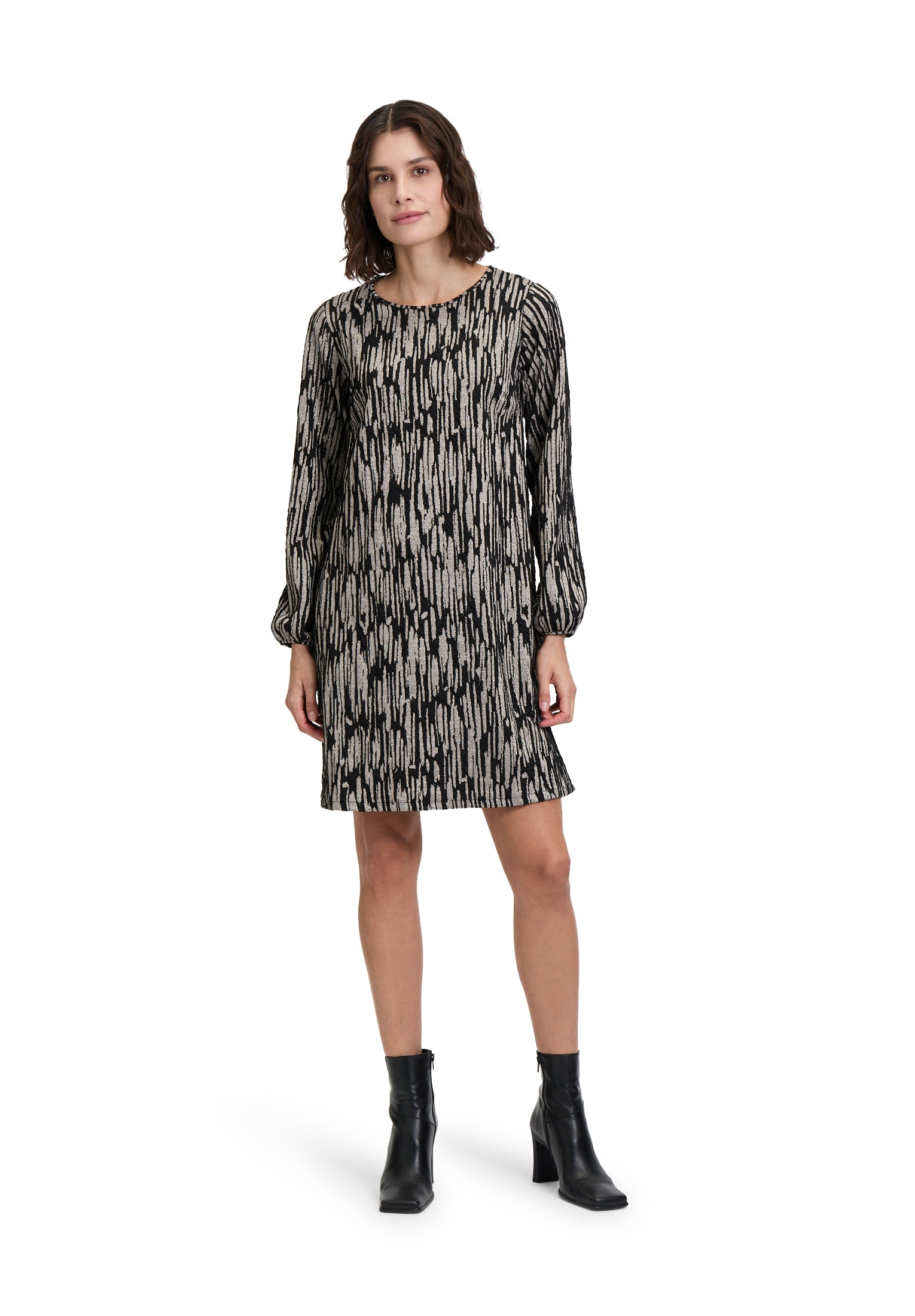 Betty&Co Druckkleid »Betty & Co Casual-Kleid im Glitzer-Look«, Jacquard