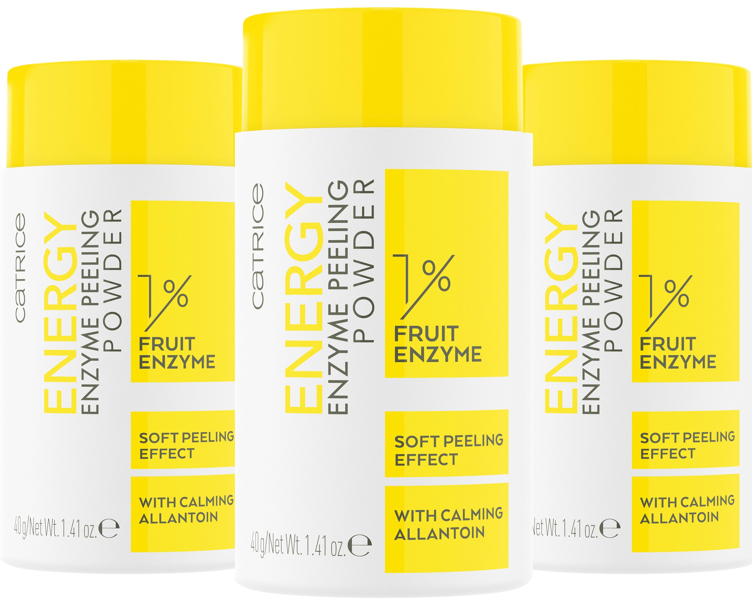 Catrice Gesichtspeeling »Energy Enzyme Peeling Powder«, (Set, 3 tlg.)