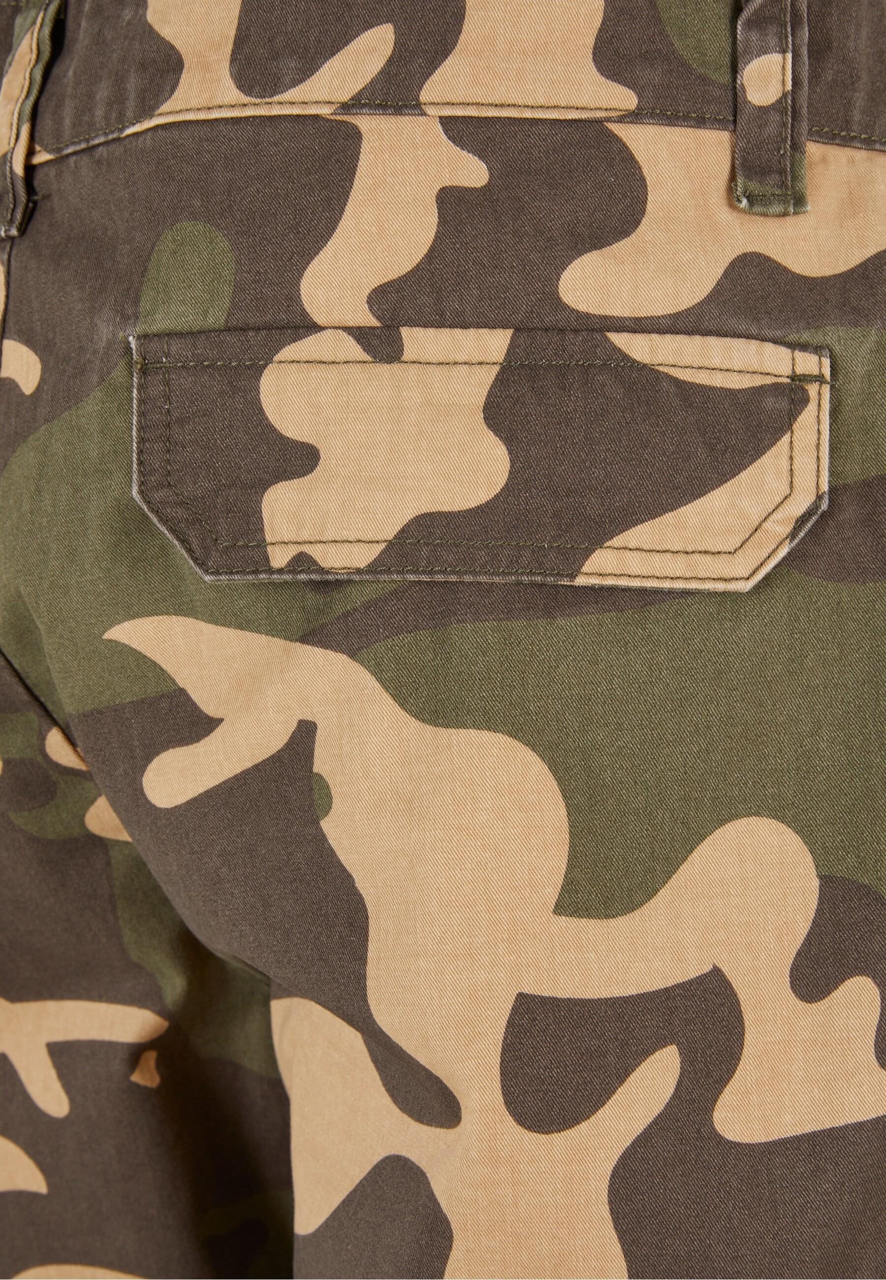 URBAN CLASSICS Cargohose »Urban Classics Herren Straight Leg Camo Cargo Pants«, (1 tlg.)