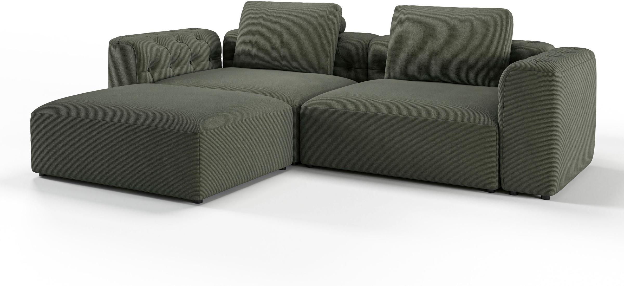 RAUM.ID Ecksofa »Cushid L-Form«, Modulset, bestehend aus 3 Teilen