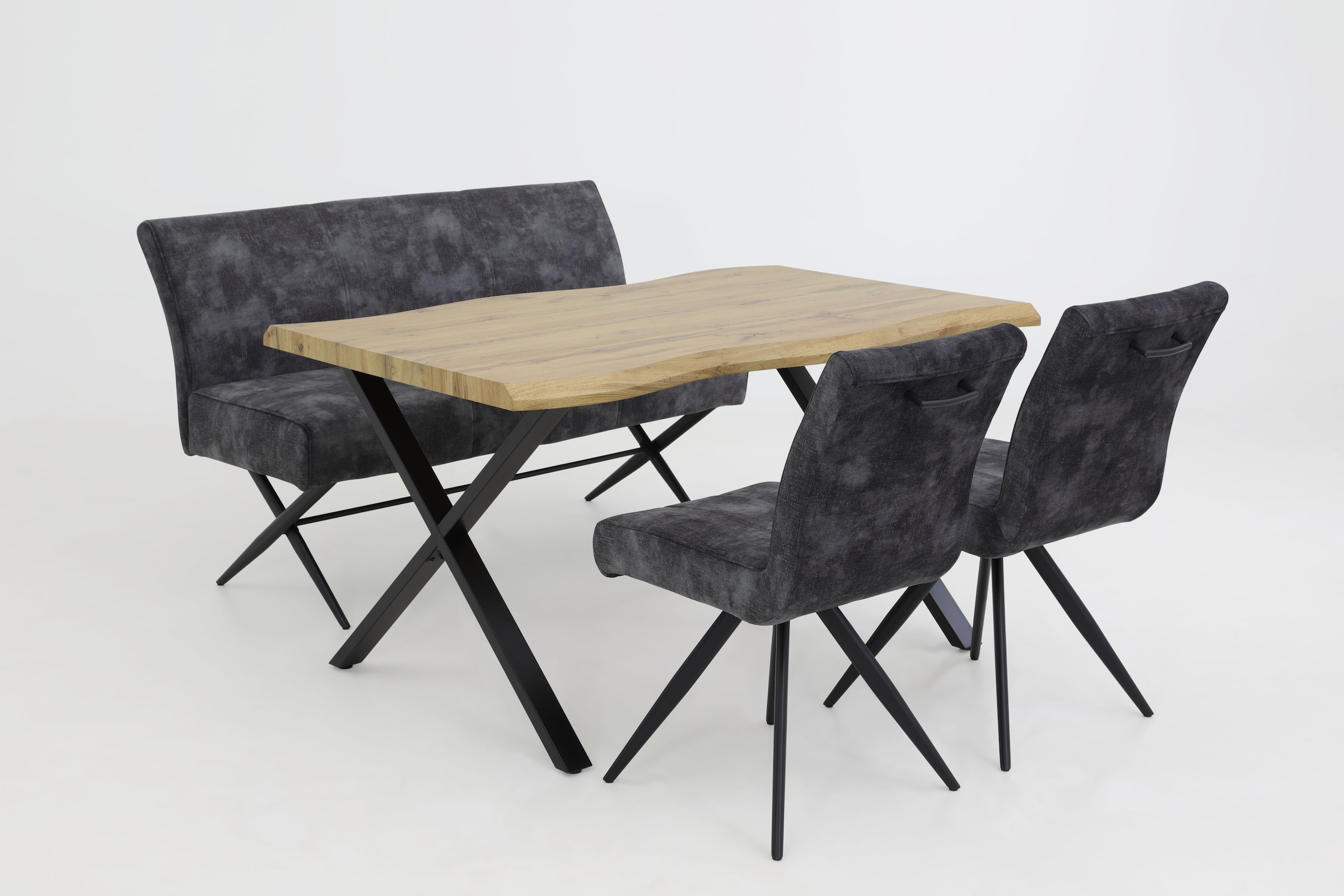 HELA Drehstuhl "PORTO" (Set) 2 Stk.4-Fuß, 360 drehbar, Federkorb, Vintage V günstig online kaufen