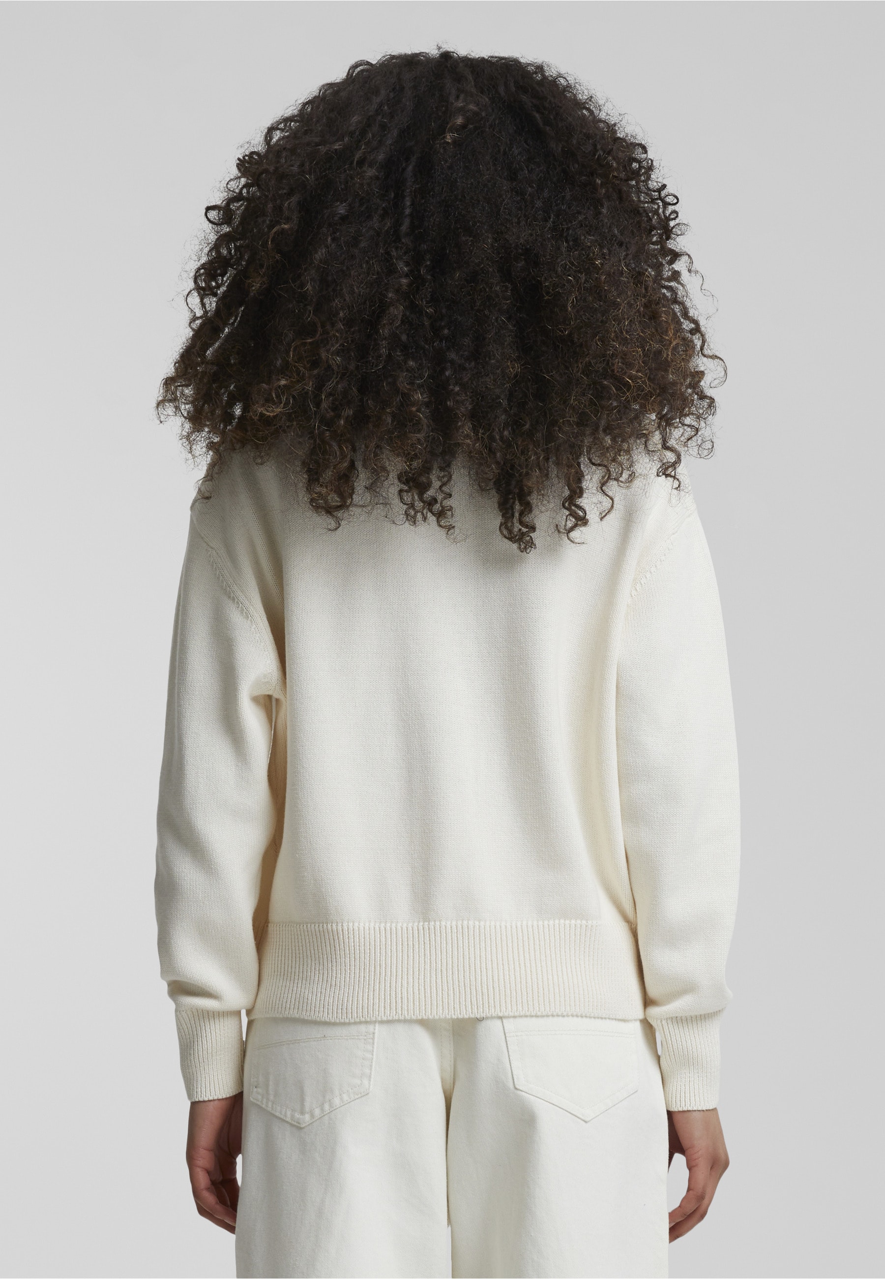 URBAN CLASSICS Strickjacke »Urban Classics Damen Ladies Rib Cardigan« 1 Stk.