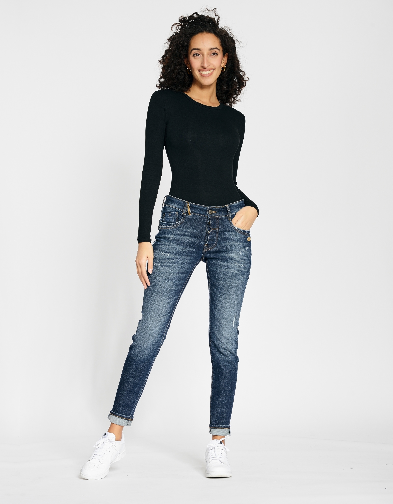 GANG Relax-fit-Jeans »94GERDA«, mit besonderer Struktur