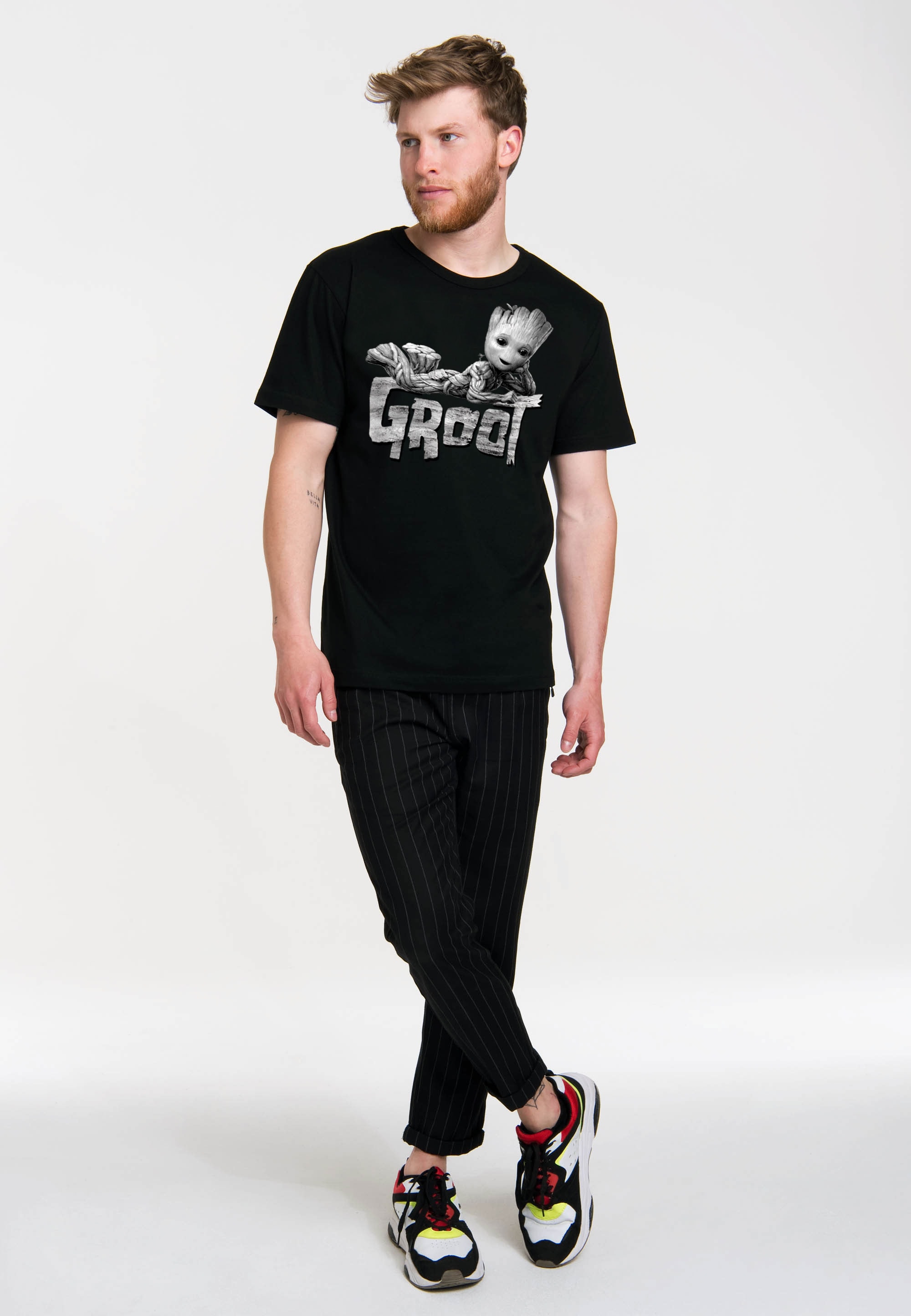LOGOSHIRT T-Shirt »Marvel - Groot«, mit coolem Print