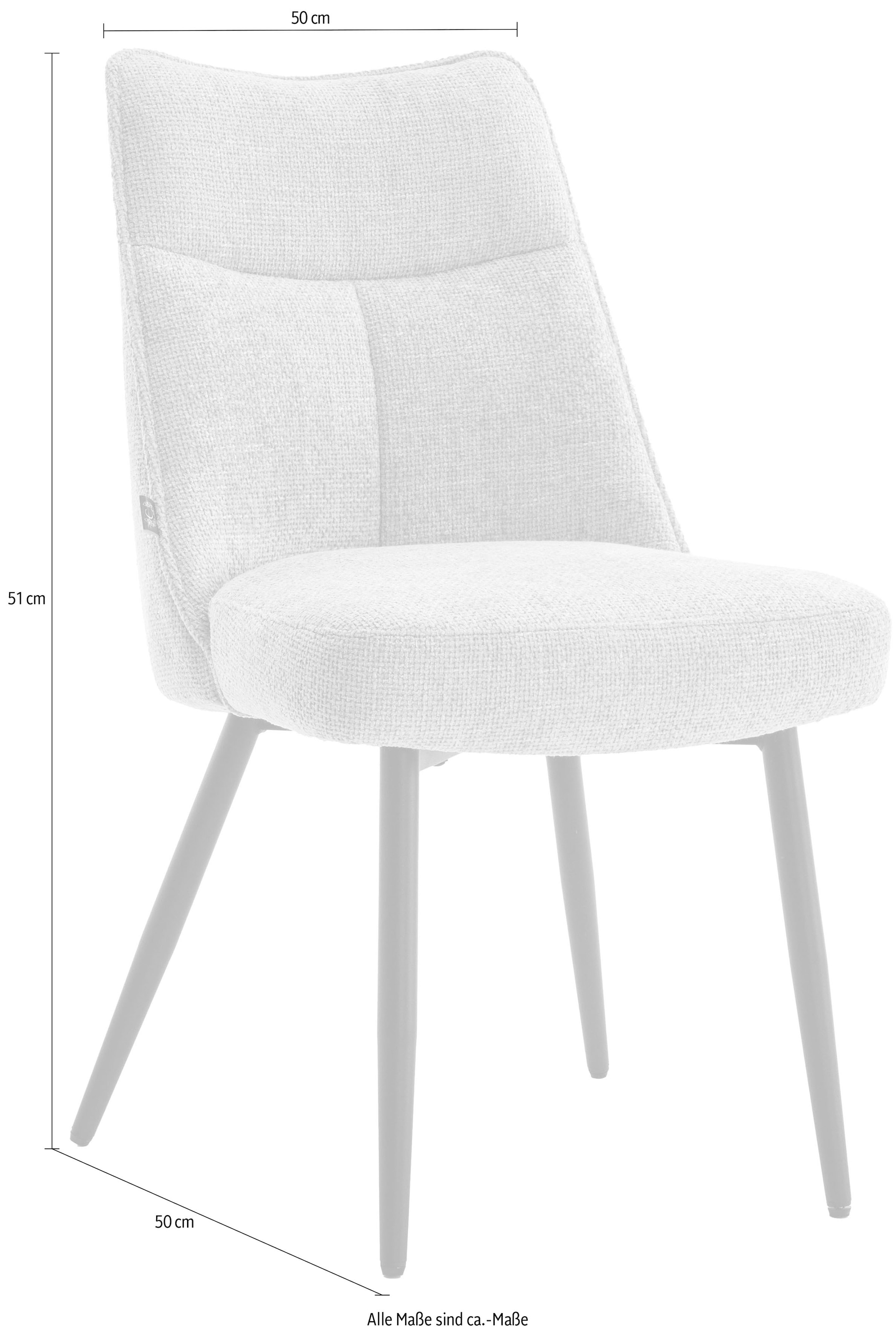Home affaire 4-Fußstuhl »Cielo«, (Set), 2 St., Boucle, tolle Optik