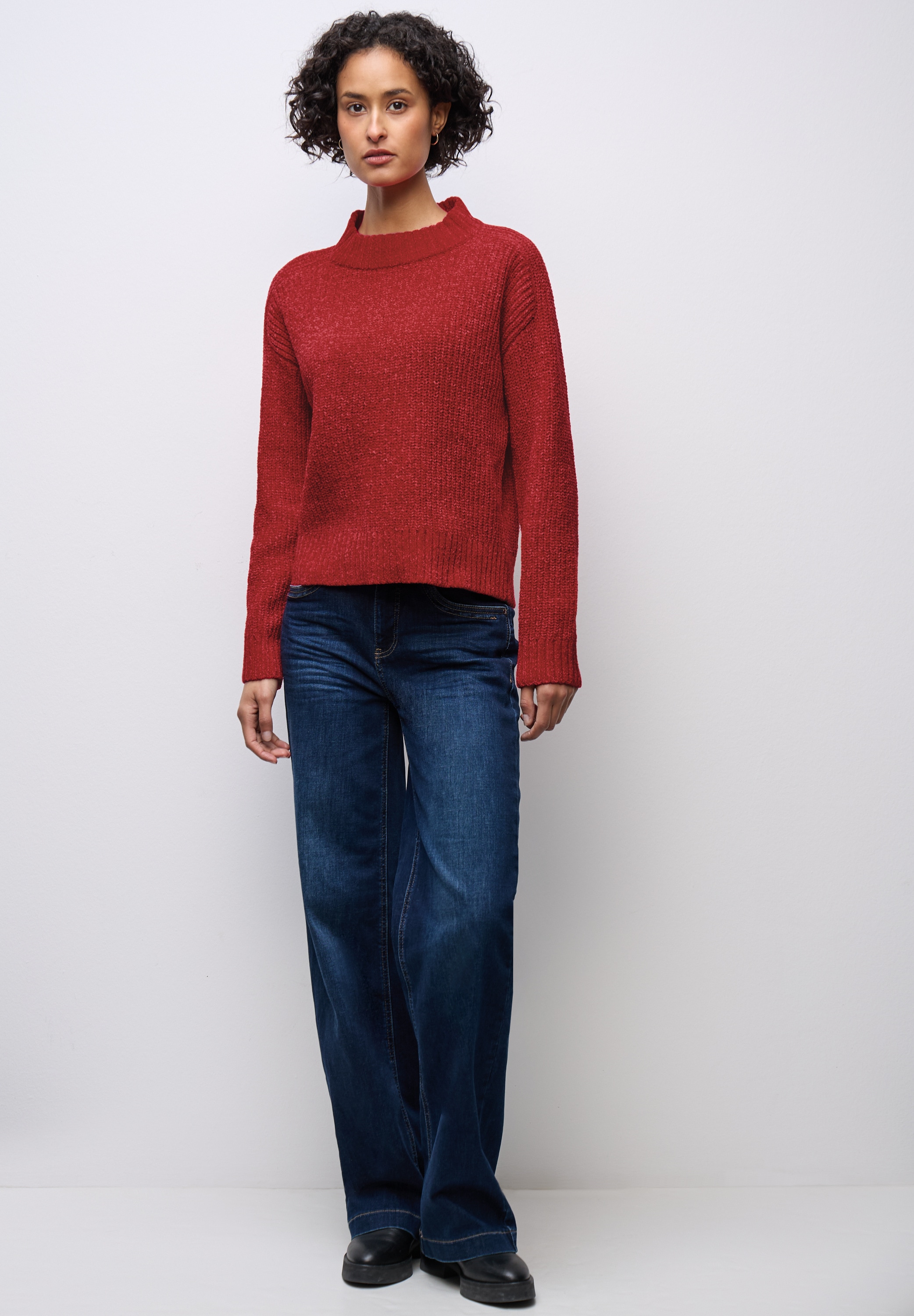 STREET ONE Strickpullover aus softem Materialmix