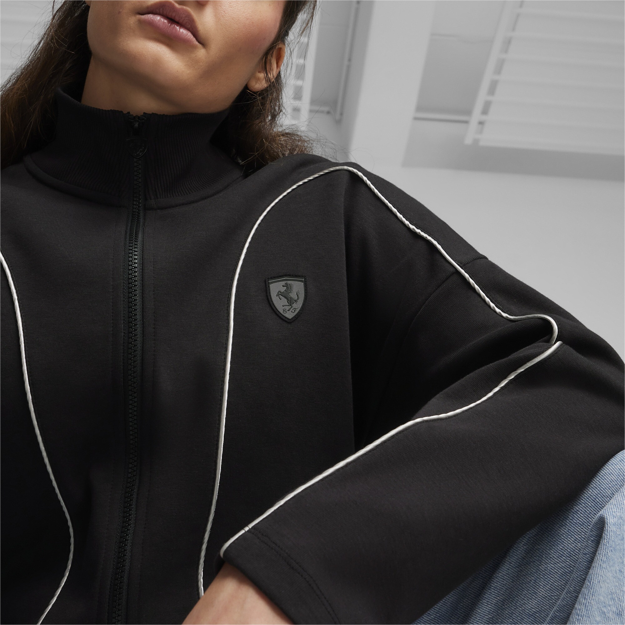 PUMA Sweatshirt »Scuderia Ferrari Style Motorsport Rundhalspullover mit Kapuze«