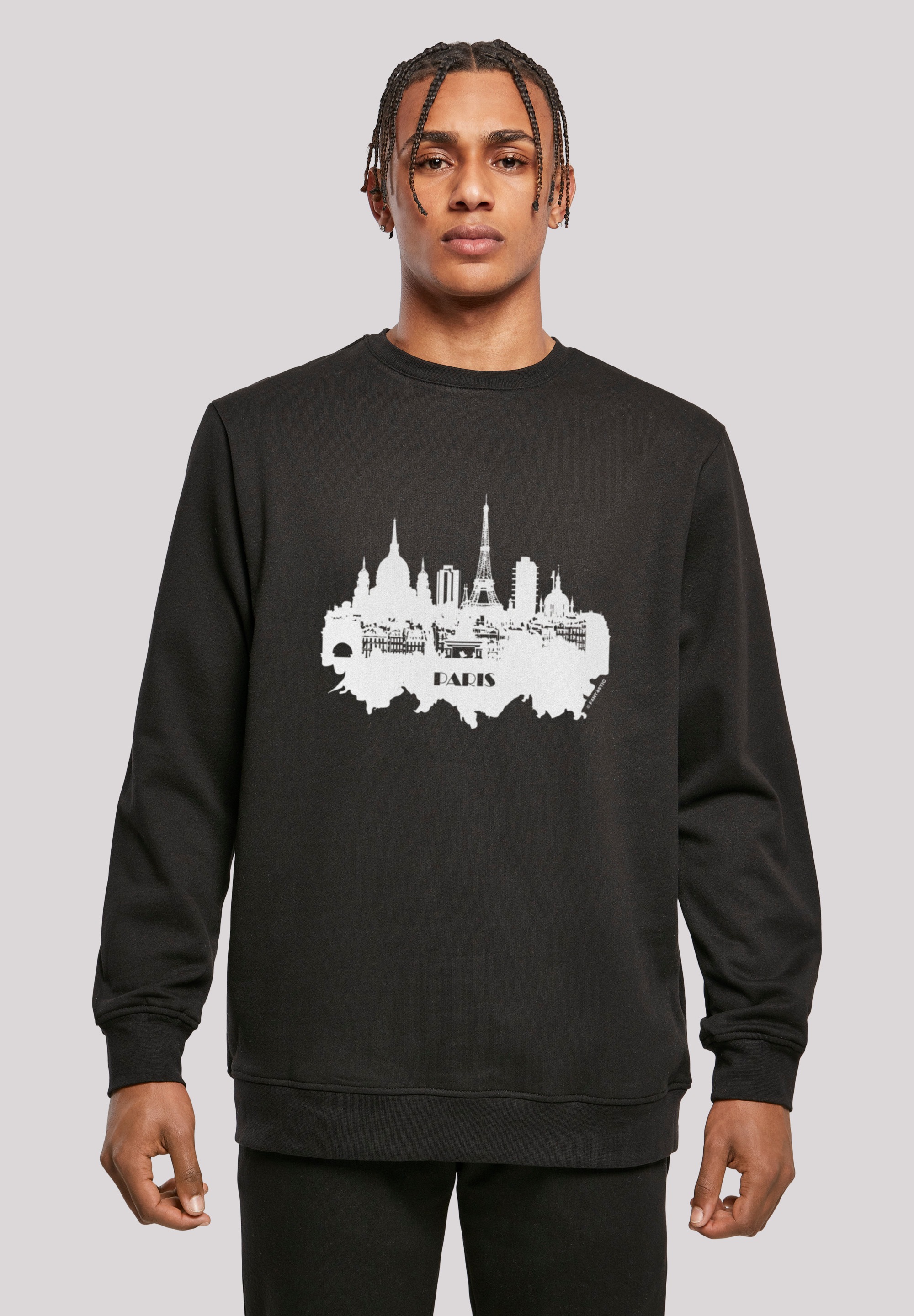 F4NT4STIC Kapuzenpullover "PARIS SKYLINE CREW", Print