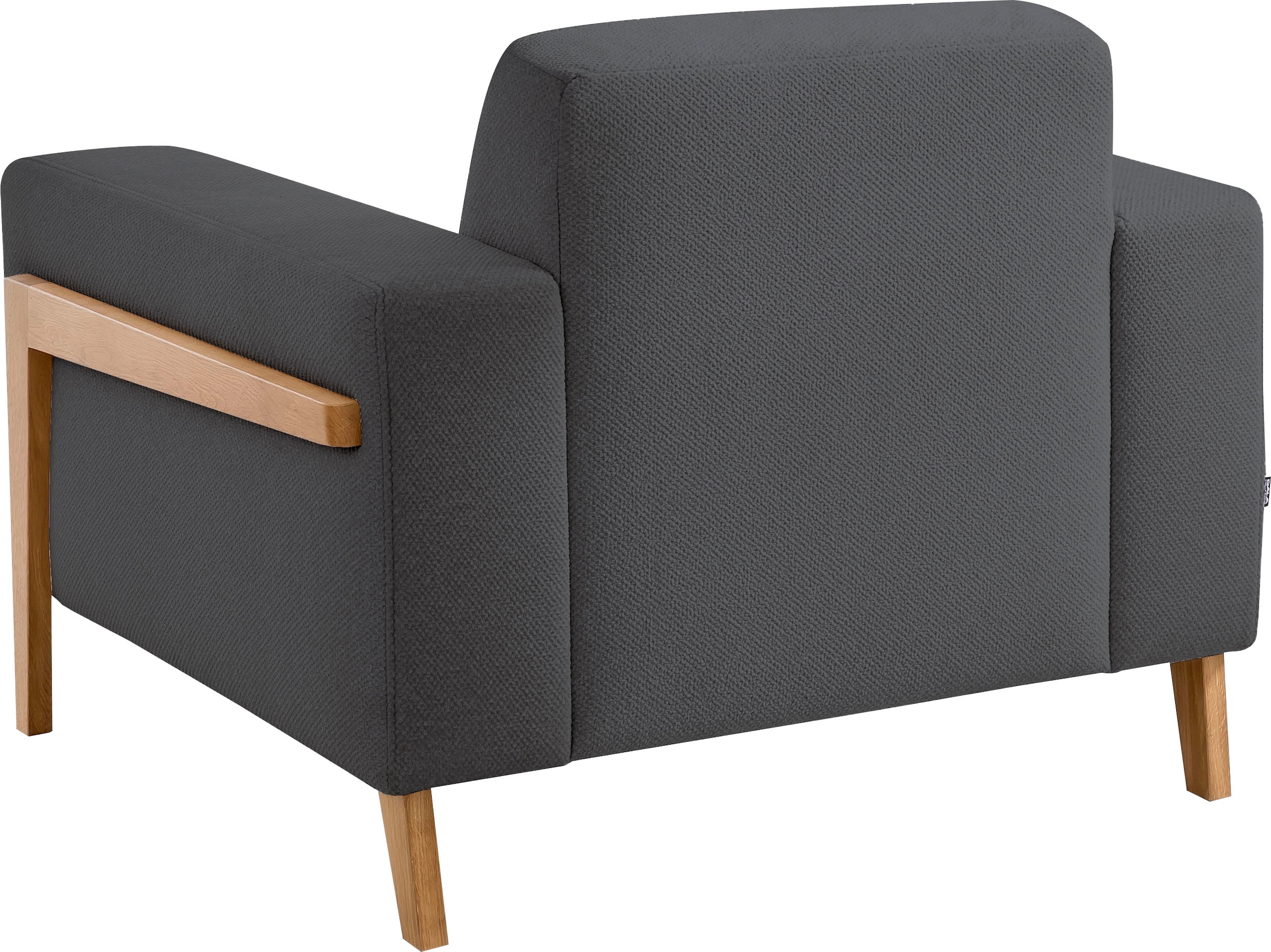 exxpo - sofa fashion Sessel, im Scandinavian Design, mit Massive Holzfüße, frei im Raum stellbar