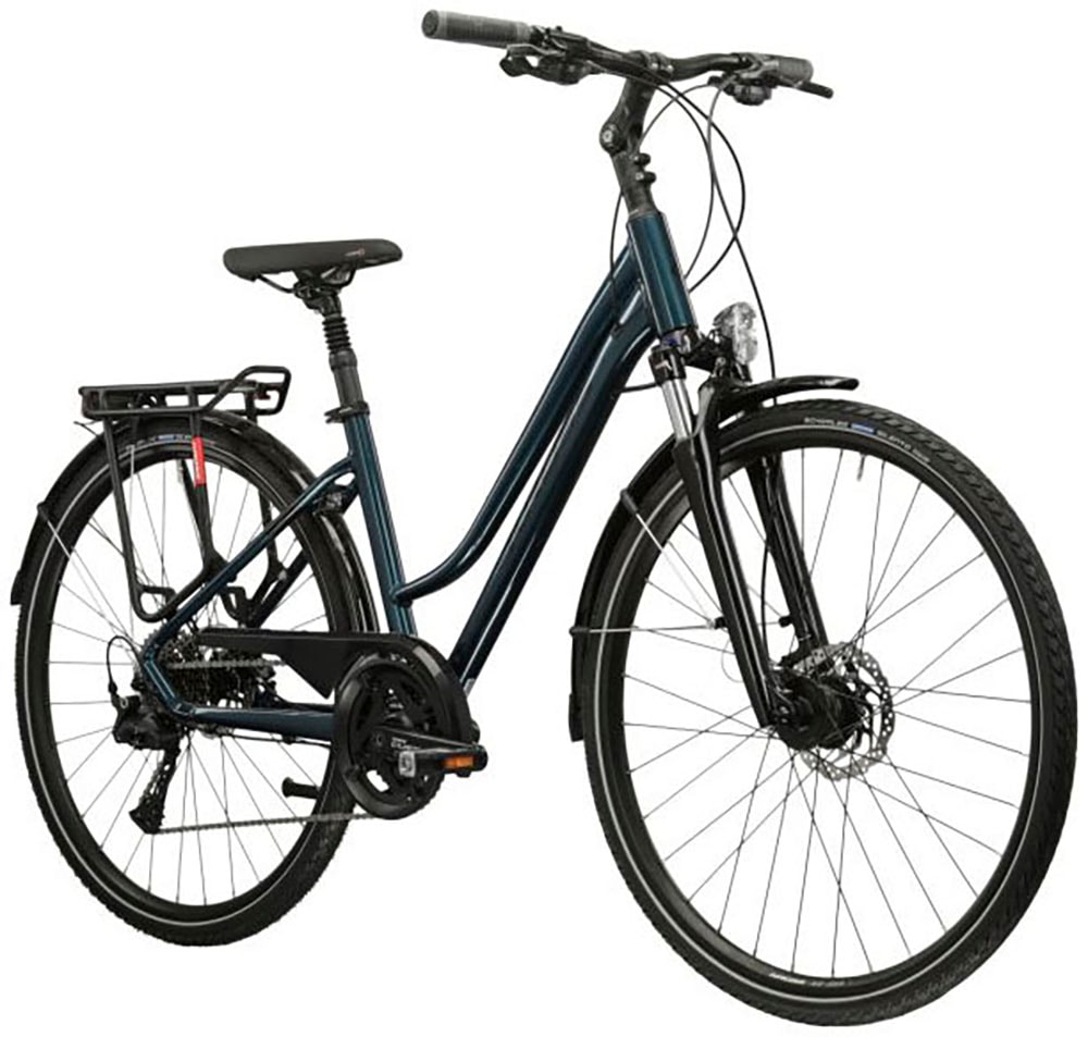 Kross Trekkingrad »Trekkingrad Trans 7.0 blau 20 Gänge«, 20 Gang, Shimano, CUES U6020 Schaltwerk, Kettenschaltung