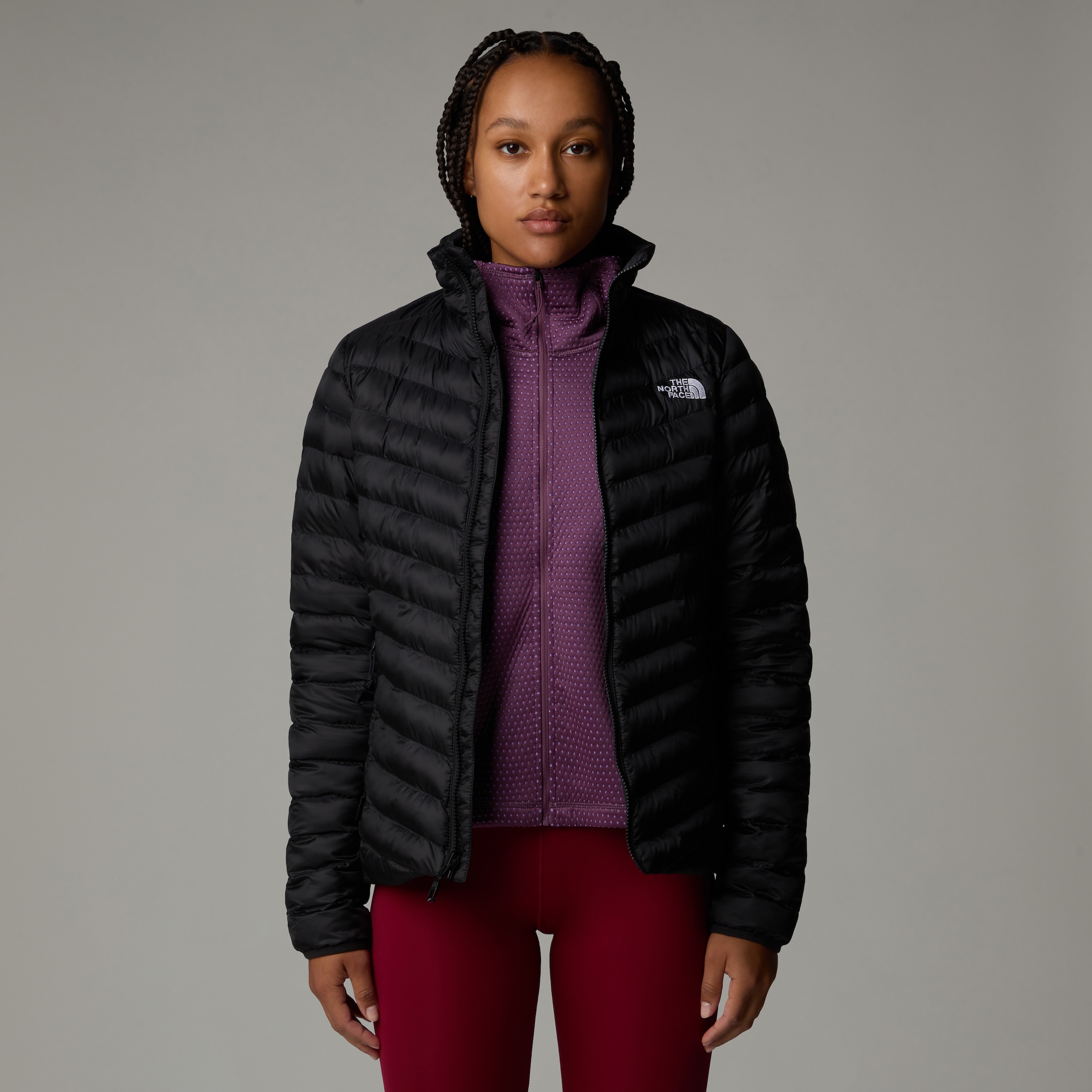 The North Face Funktionsjacke "W HUILA SYNTHETIC JACKET", (1 St.), ohne Kapuze, mit Logoschriftzug