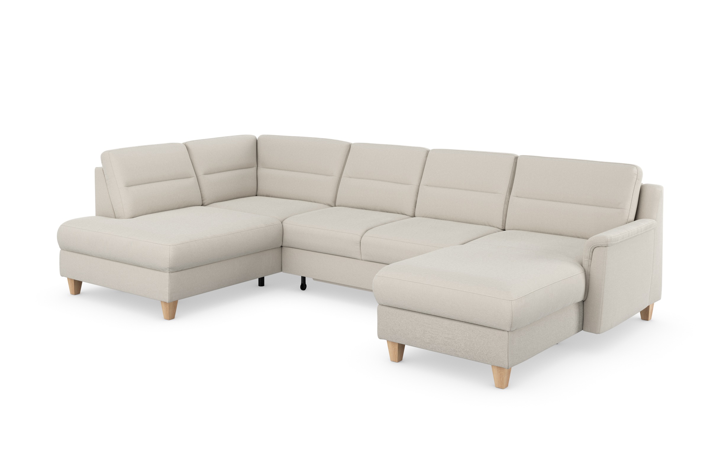 sit&more Wohnlandschaft »Farö U-Form«, inklusive Federkern, wahlweise mit Bettfunktion und Bettkasten