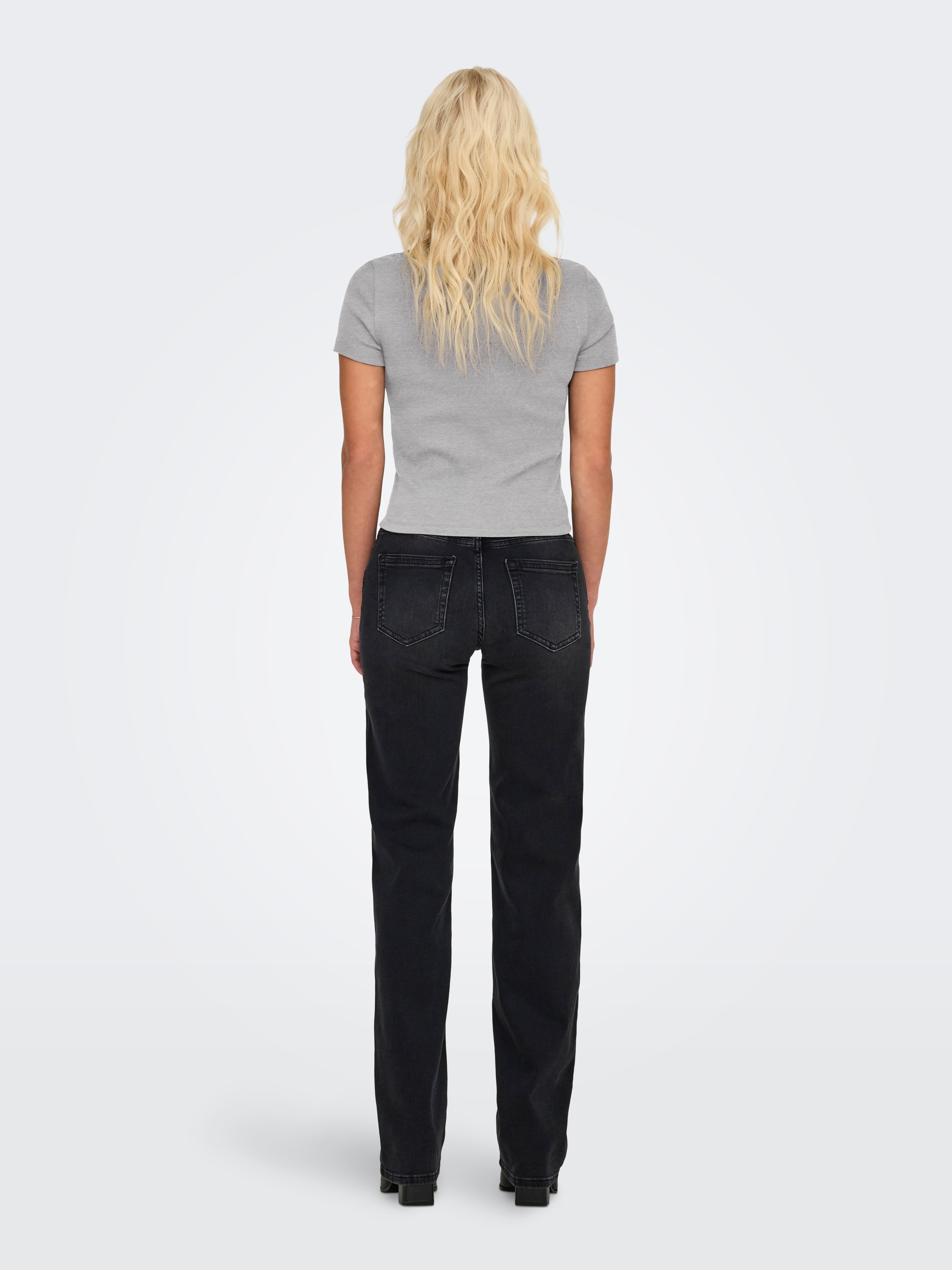 ONLY Kurzarmshirt "ONLVAL – Basic-Shirt mit Stretchkomfort für jeden Tag", günstig online kaufen