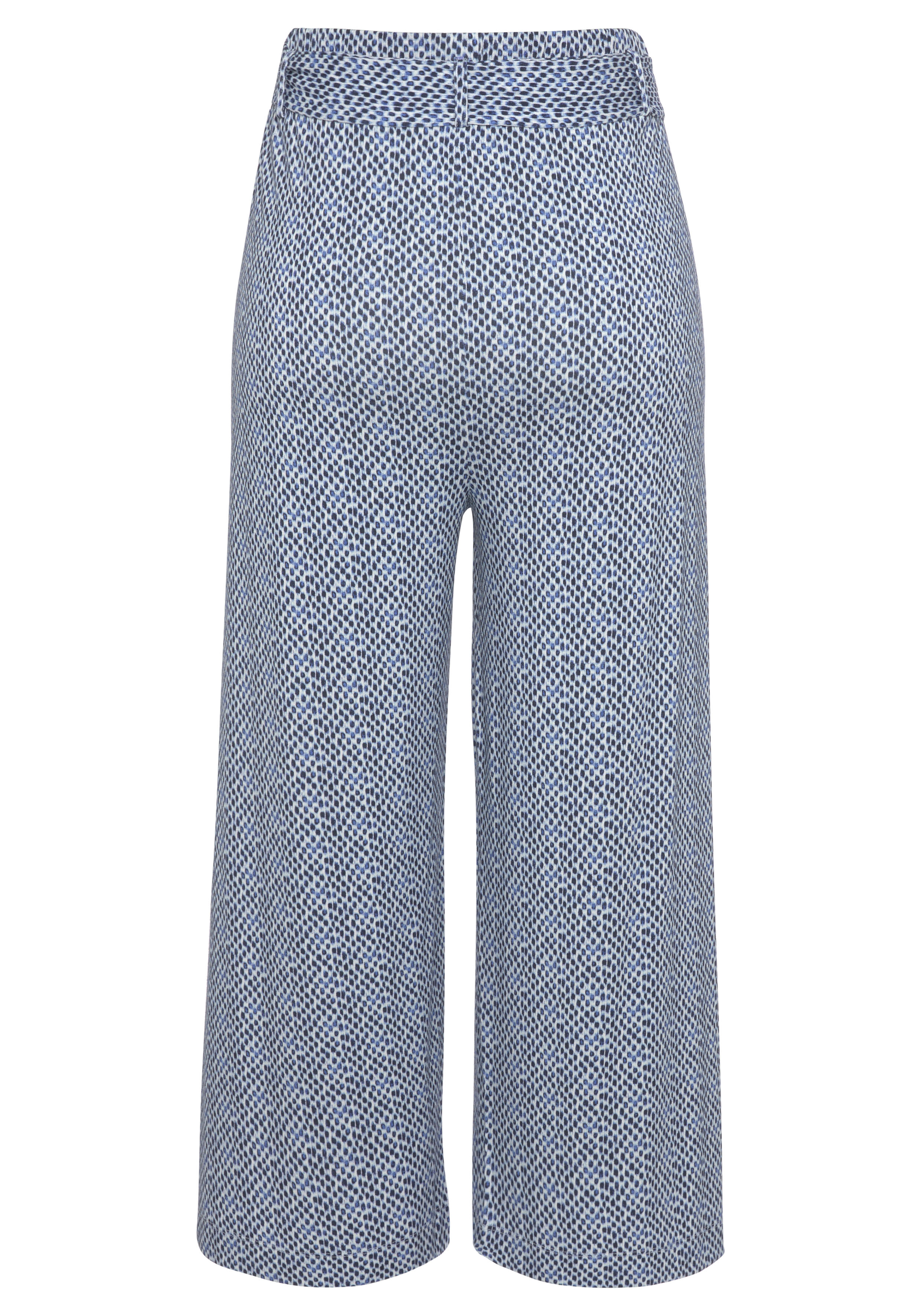 Thumbnail - LASCANA Culotte und Tupfenprint, leicht und elastisch, Jerseyhose, Sommerhose