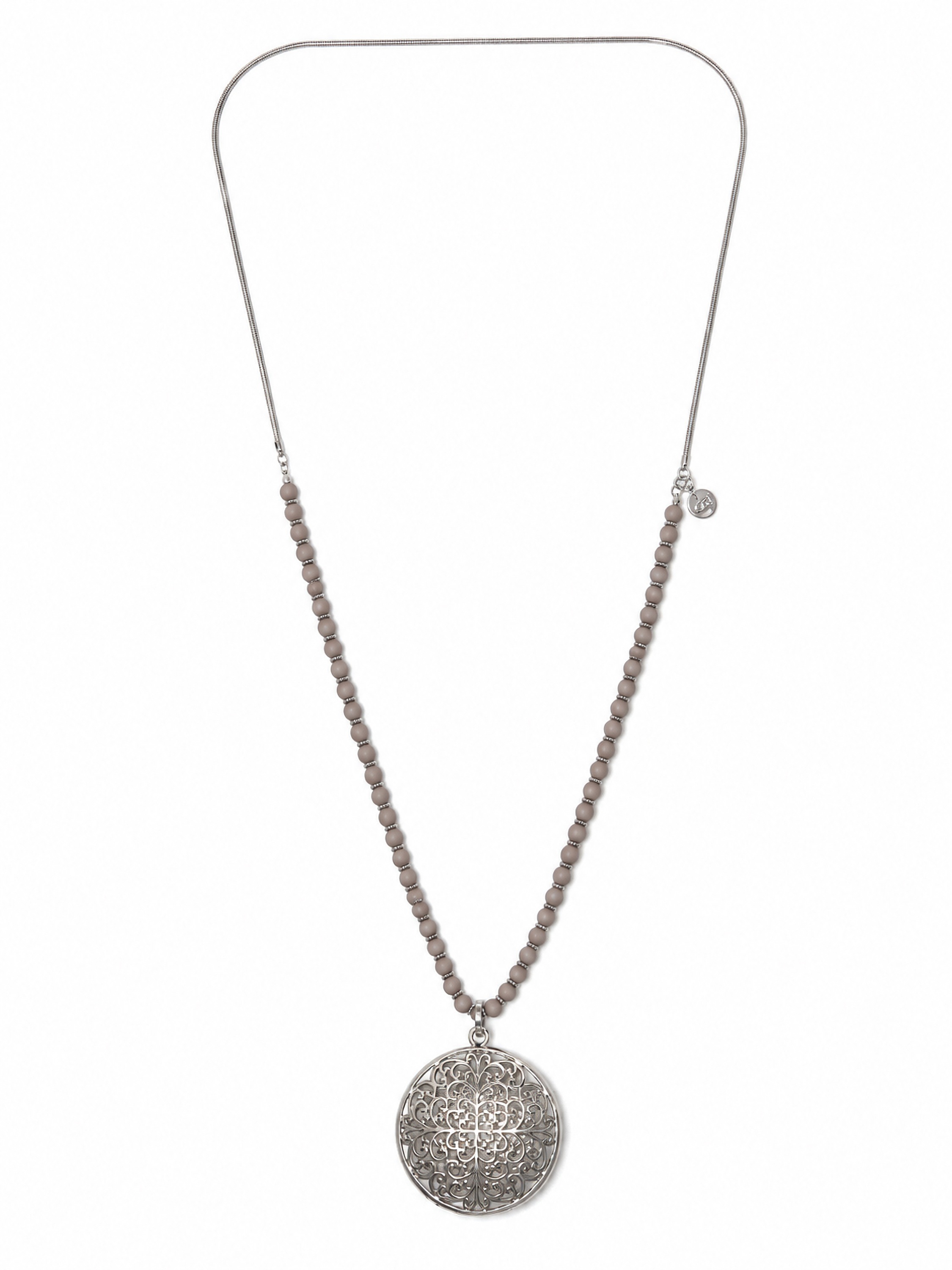 COLLEZIONE ALESSANDRO Lange Kette »Vicky« ziselierter und bombierter Anhänger