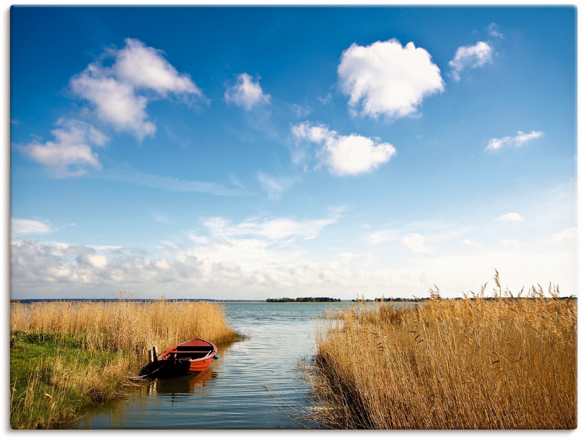Artland Wandbild »Am Bodden bei Wiek (Fischland-Darß) I«, Küste, (1 St.), als Leinwandbild, Wandaufkleber oder Poster in versch. Größen