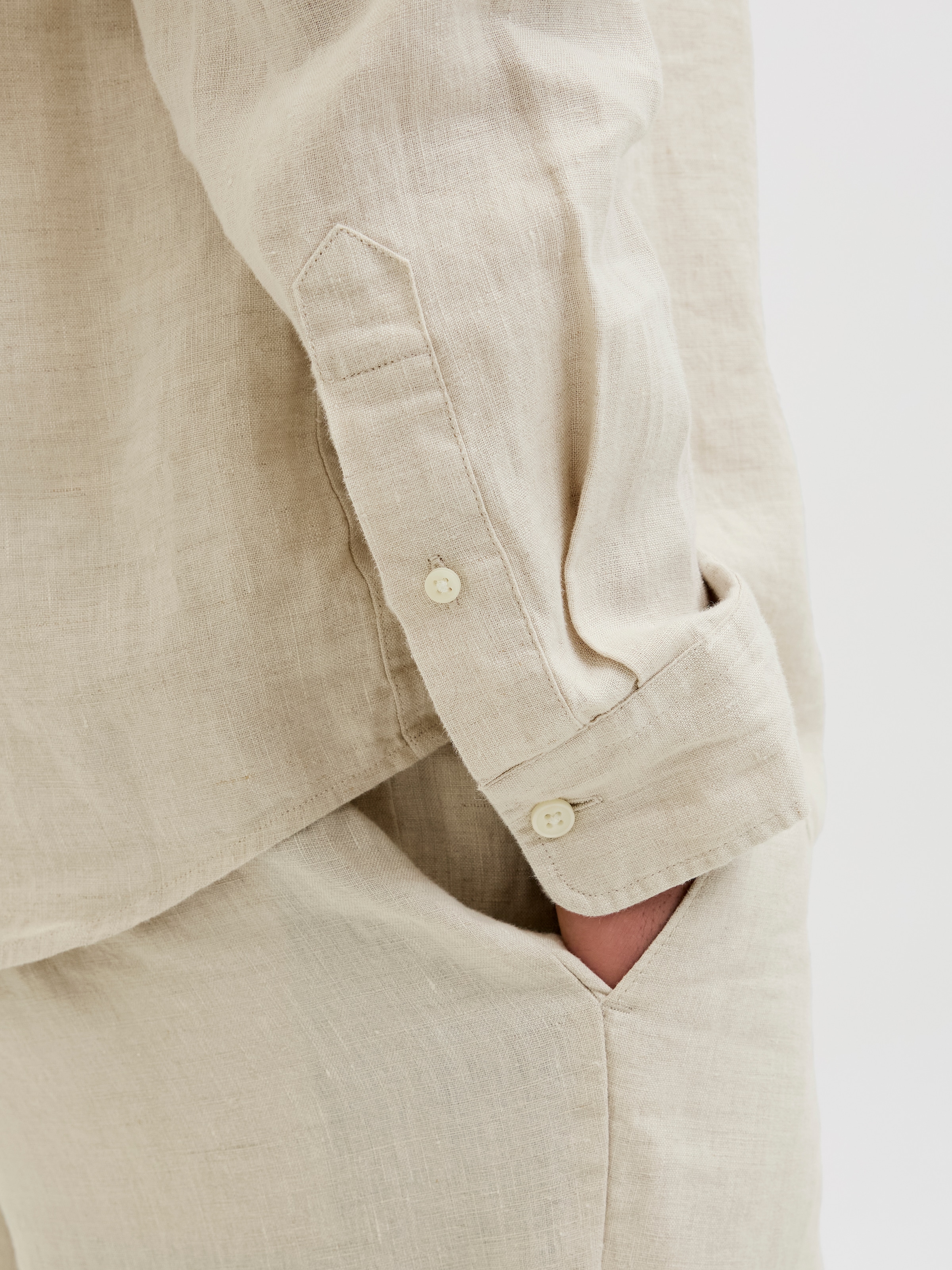 Jack & Jones Langarmhemd »JPRCCLAWRENCE LINEN L/S SHIRT SN«