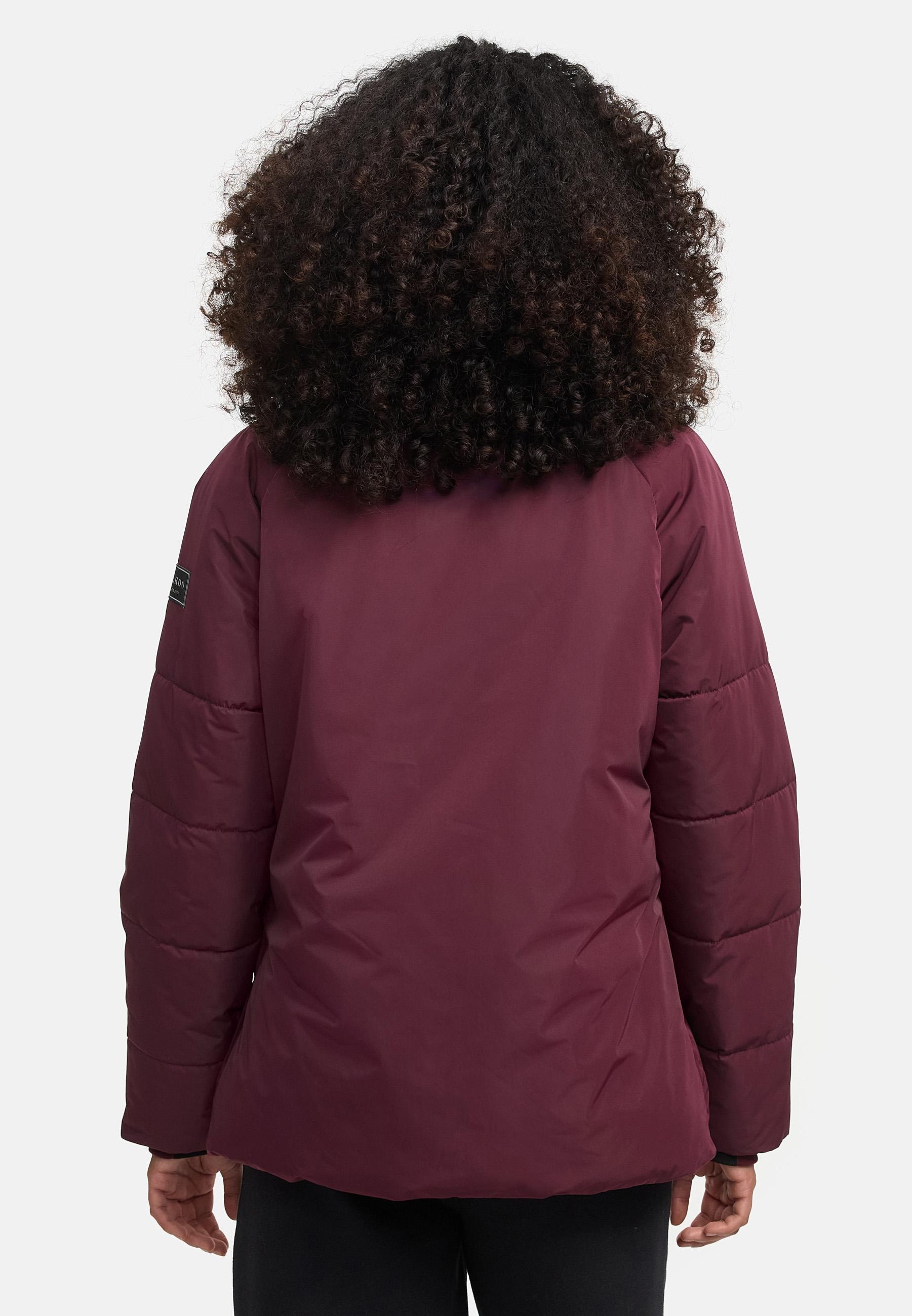 Navahoo Winterjacke »Frostii XIV«, ohne Kapuze, modische Damen Winter Steppjacke mit Kunstfellkragen