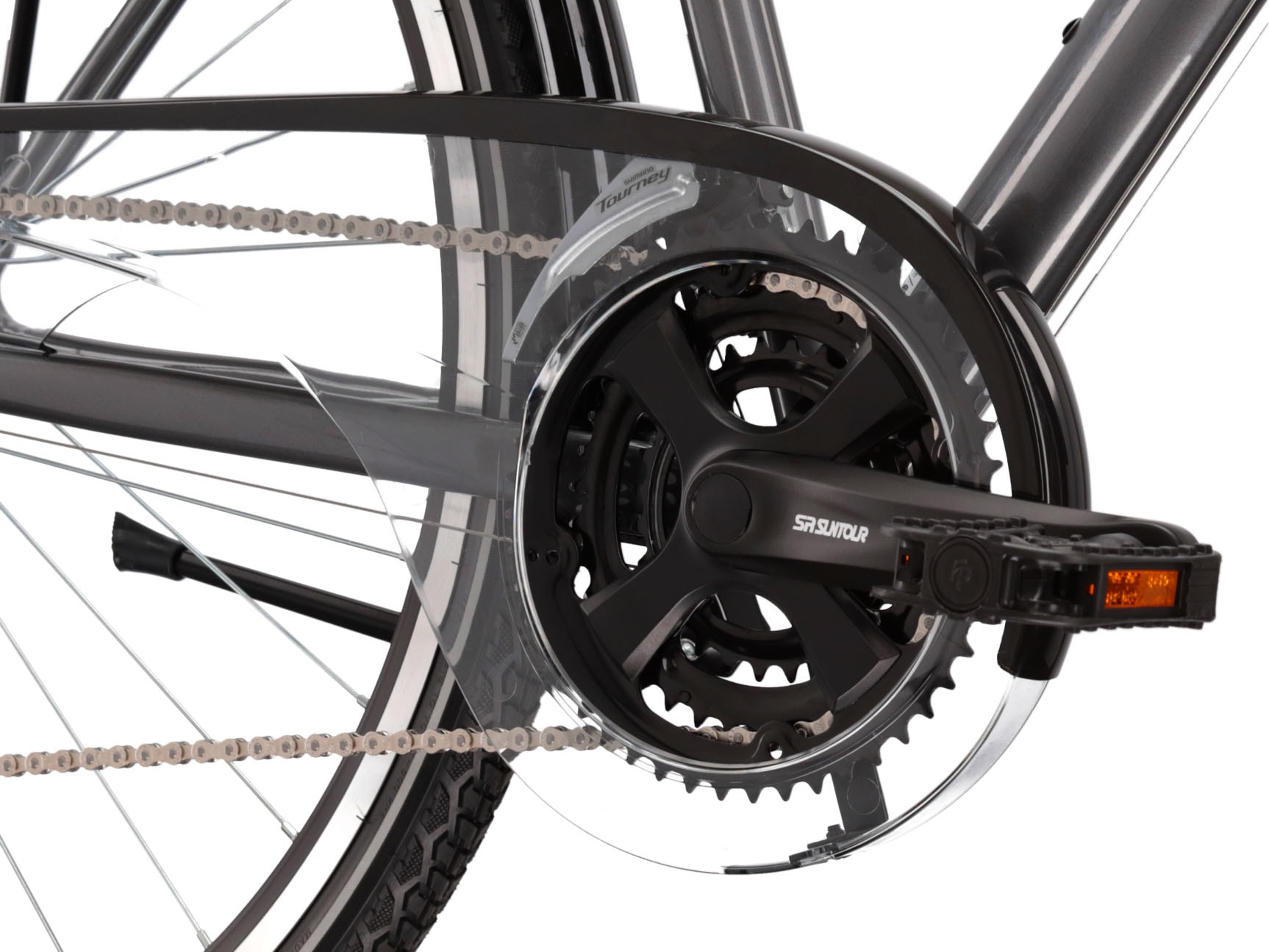 Kross Trekkingrad »KROSS Trekkingrad Trans 1.0 28" grau«, 21 Gang, Shimano, ALTUS M310 Schaltwerk, Kettenschaltung