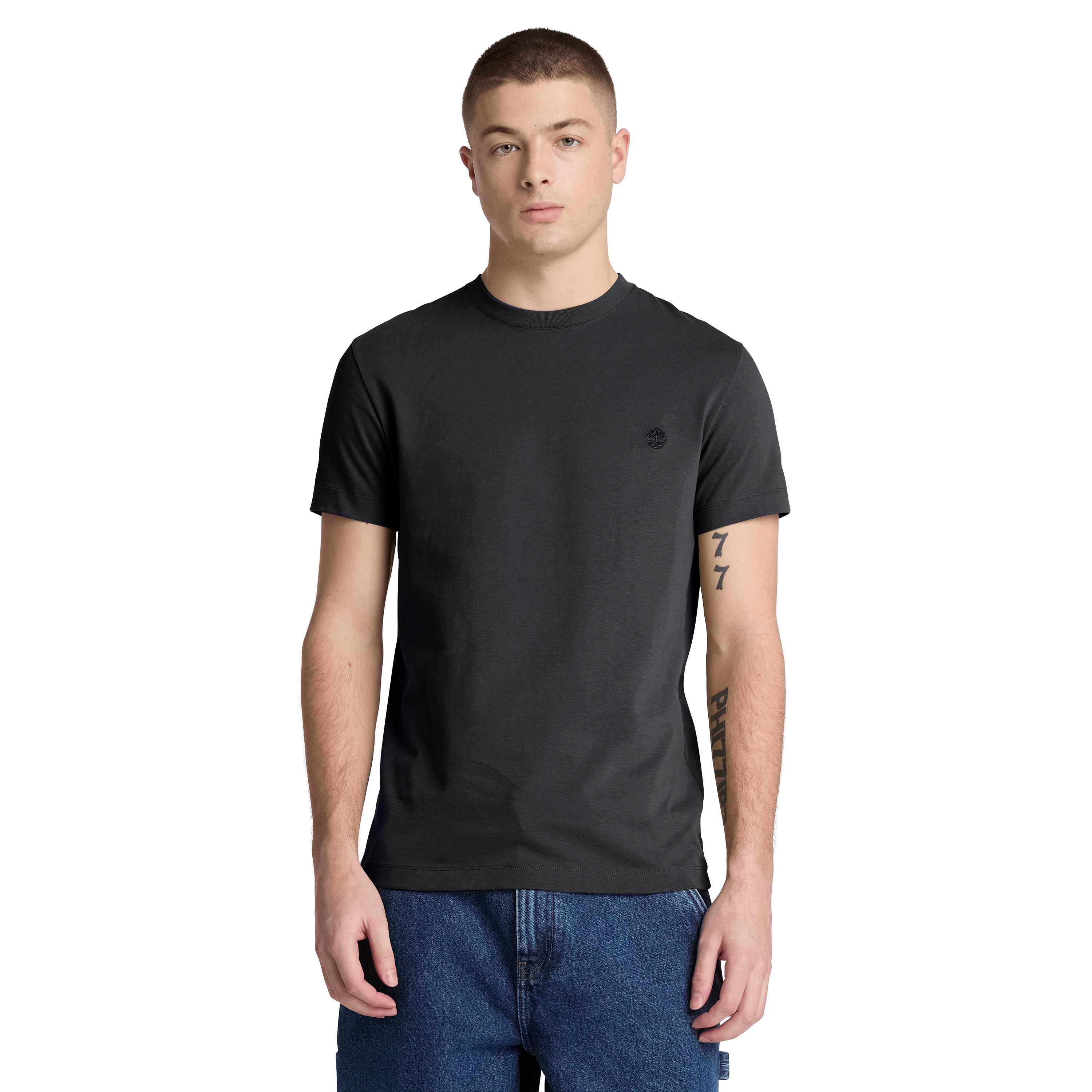 Timberland T-Shirt "DUNSTAN RIVER - SS Tee (Slim)" mit Rundhalsausschnitt, Kurzarm-Design, aus Baumwolle