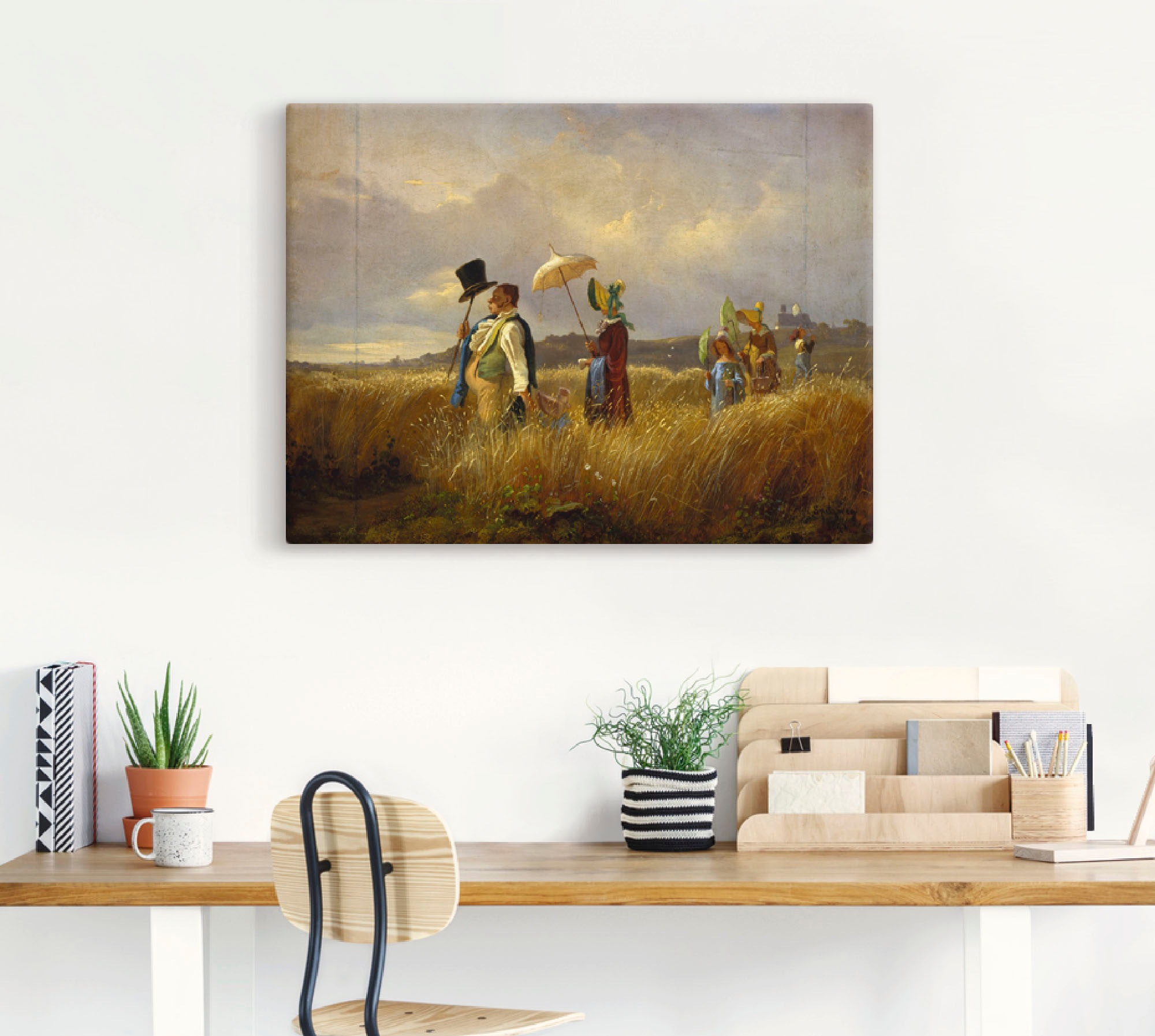 Artland Wandbild "Der Sonntagsspaziergang. 1841" Gruppen & Familien 1 Stk. günstig online kaufen