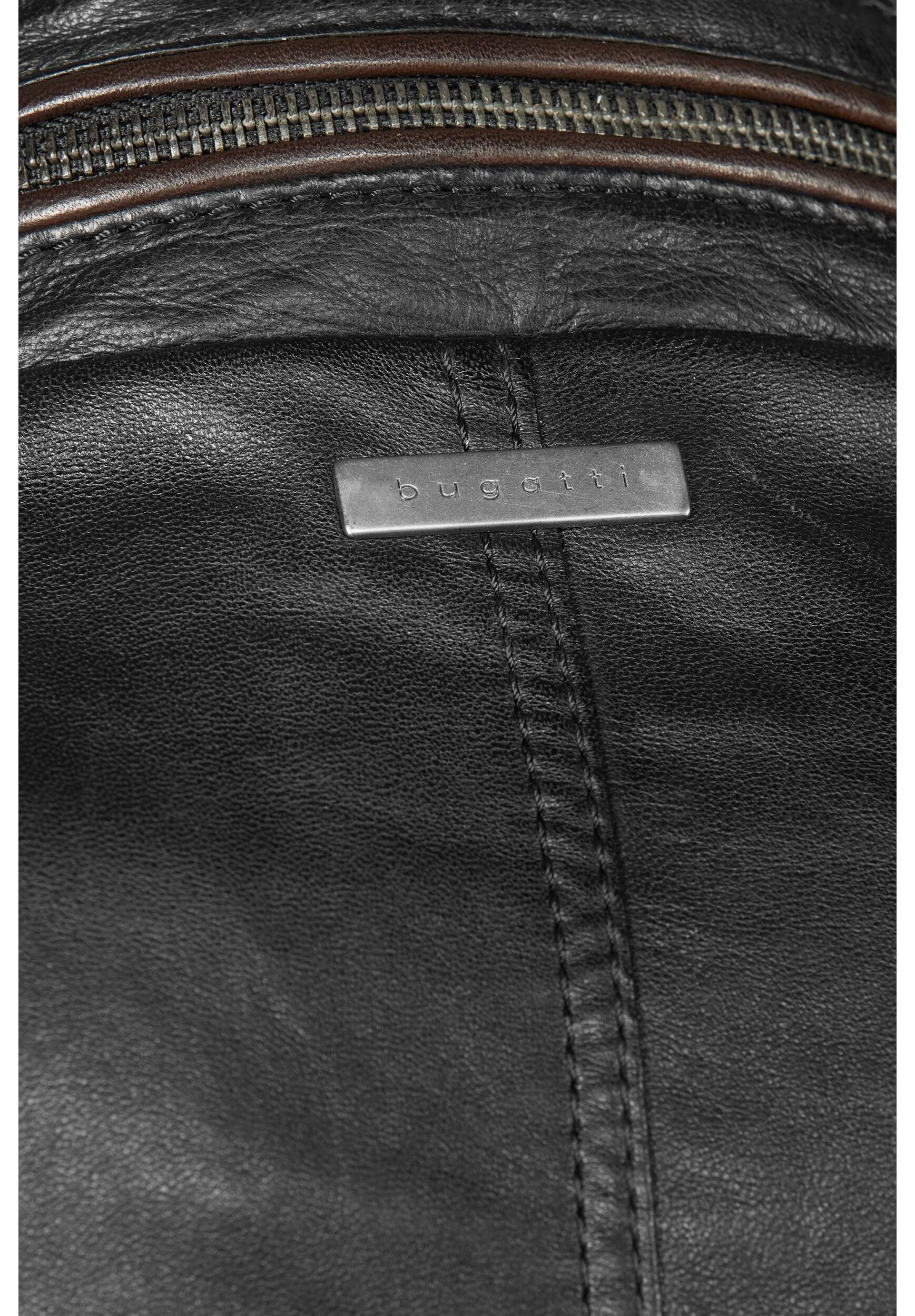 bugatti Lederjacke »BURICCARDO« mit Kapuze aus weichem Leder
