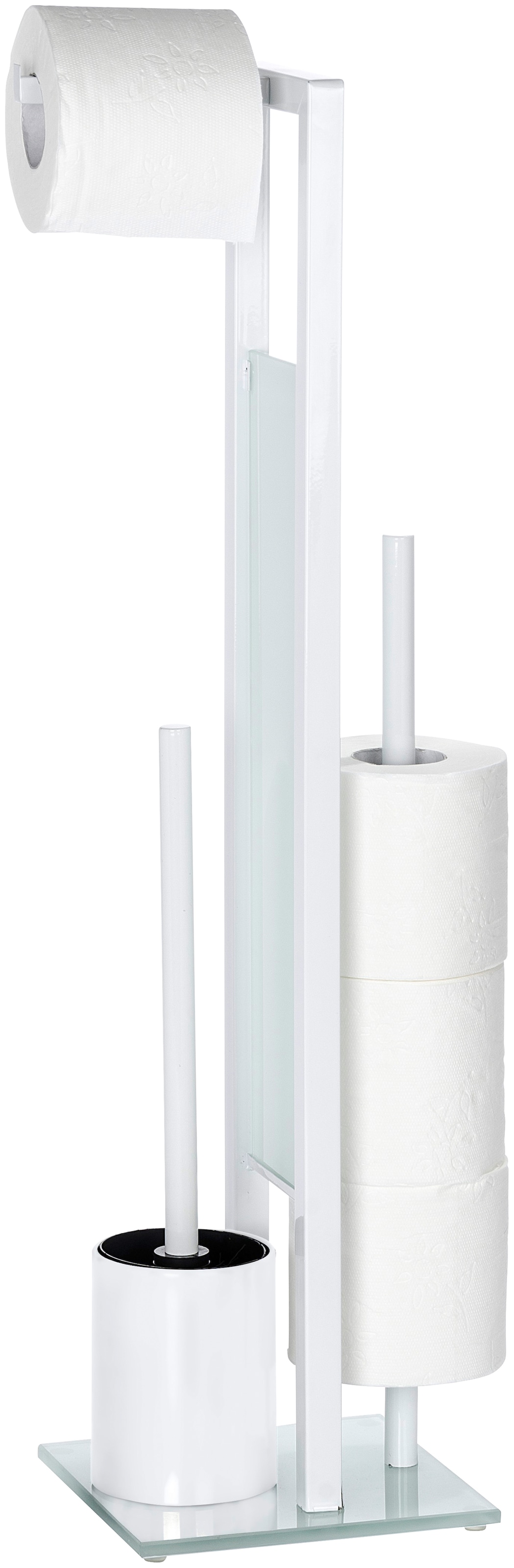 WENKO WC-Garnitur Sicherheitsglas-Kunststoff, BAUR und Toilettenpapierhalter bestellen »Rivalta«, integrierter aus | WC-Bürstenhalter