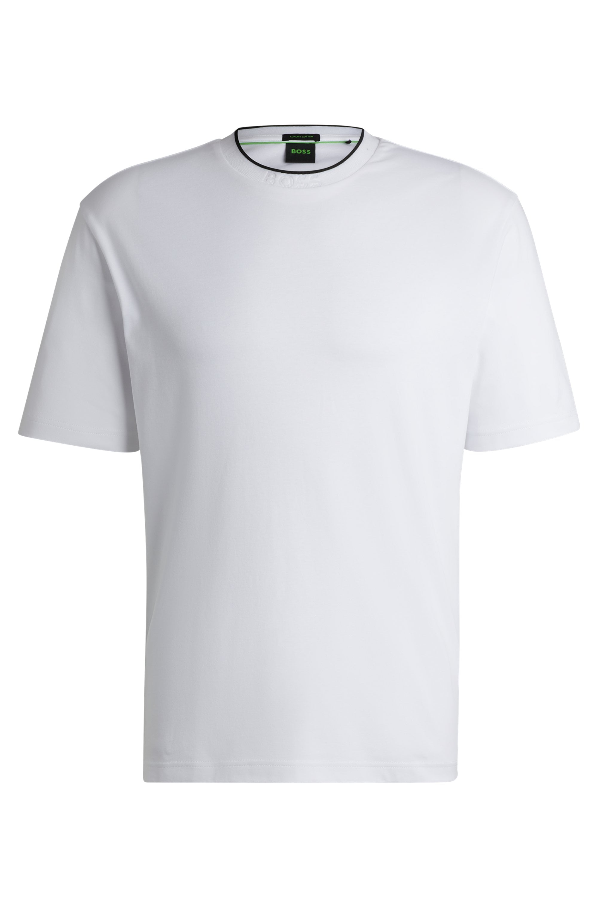 T-Shirt »Tee 7«, mit BOSS Schriftzug auf dem Halsausschnitt