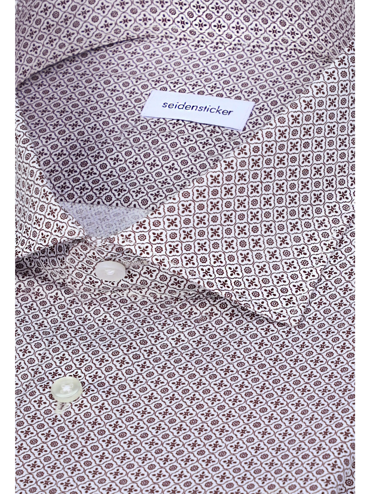 seidensticker Businesshemd »Schwarze Rose« Shaped 1/1 Kentkragen Druck