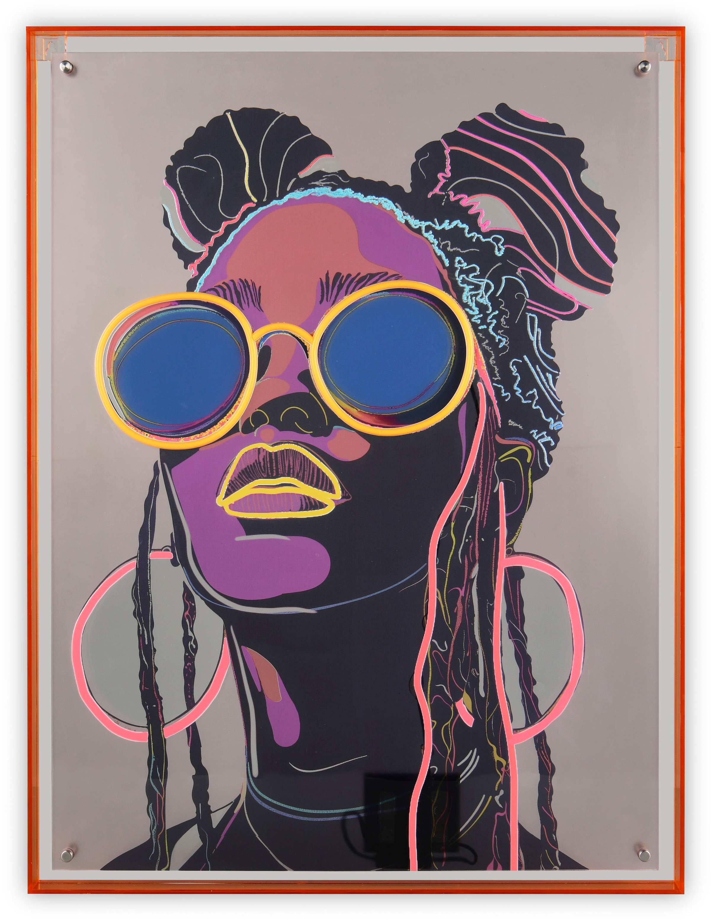 MIRRORS AND MORE Acrylglasbild "AMIRA" 1 Stk. tlg. Kunstwerk mit LED-Funkti günstig online kaufen