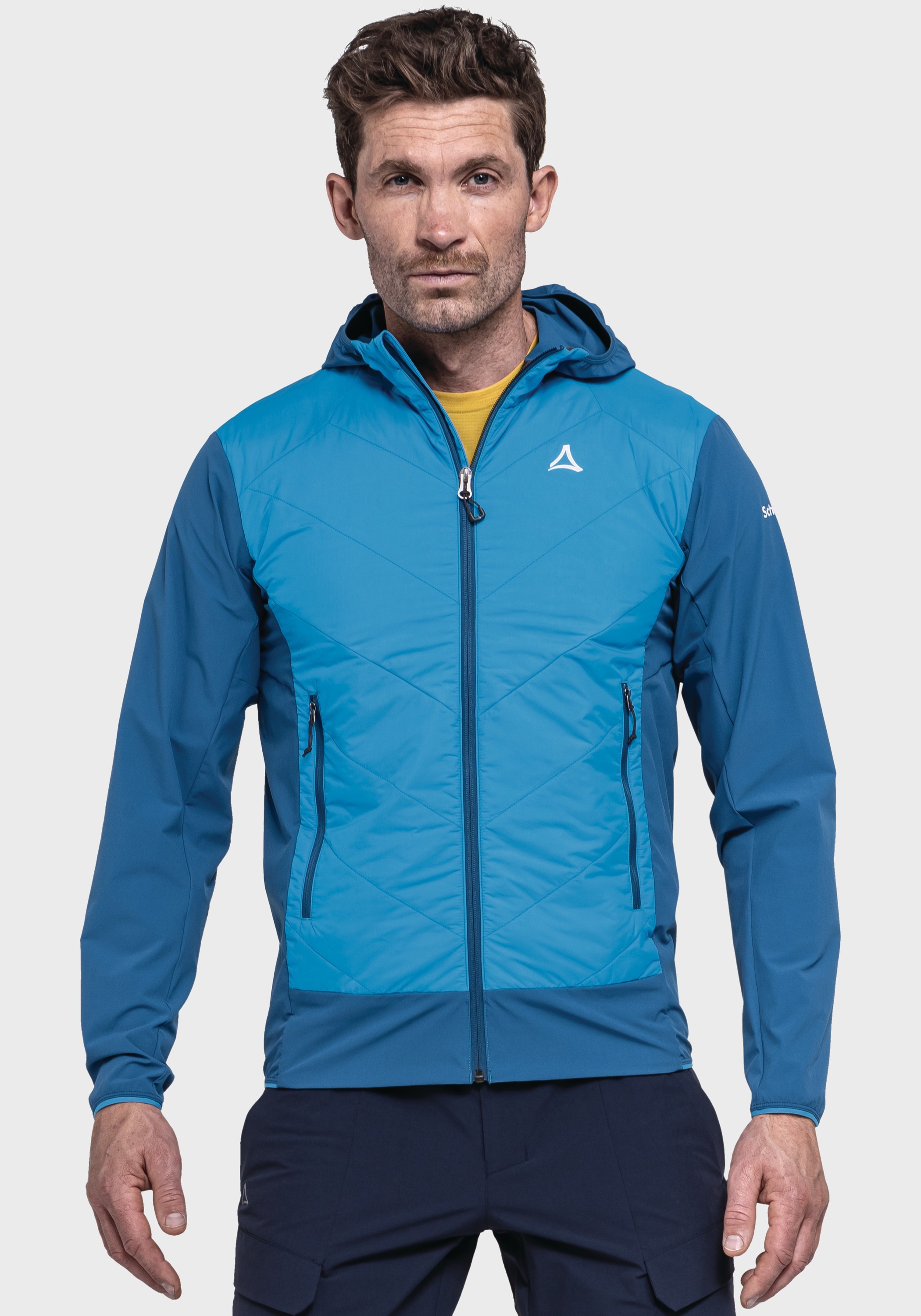 Thumbnail - Schöffel Funktionsjacke "Hybrid Jk Style Blaueis MNS" mit Kapuze