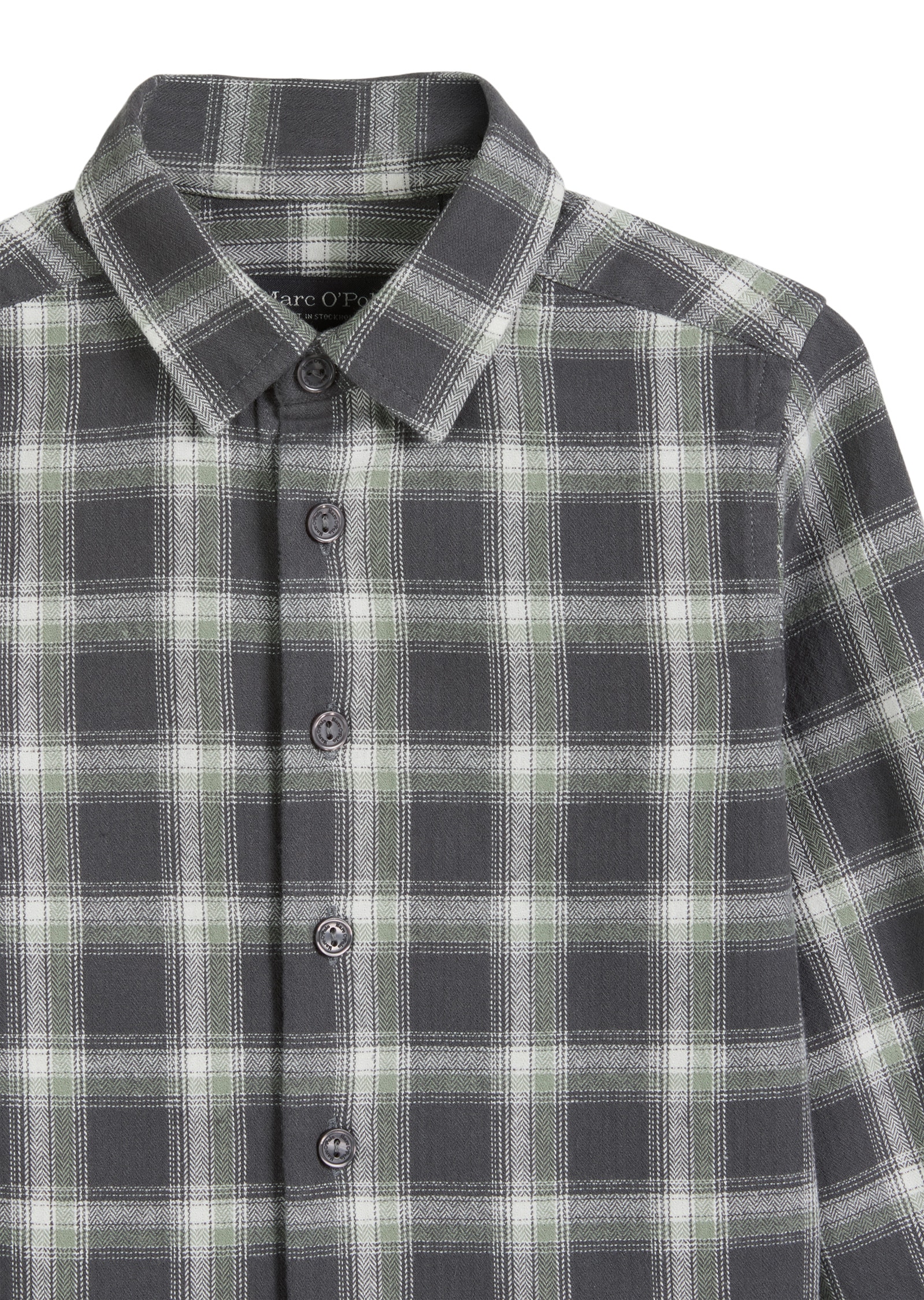 Marc O'Polo Langarmhemd »aus Baumwolle in Flanell-Optik«