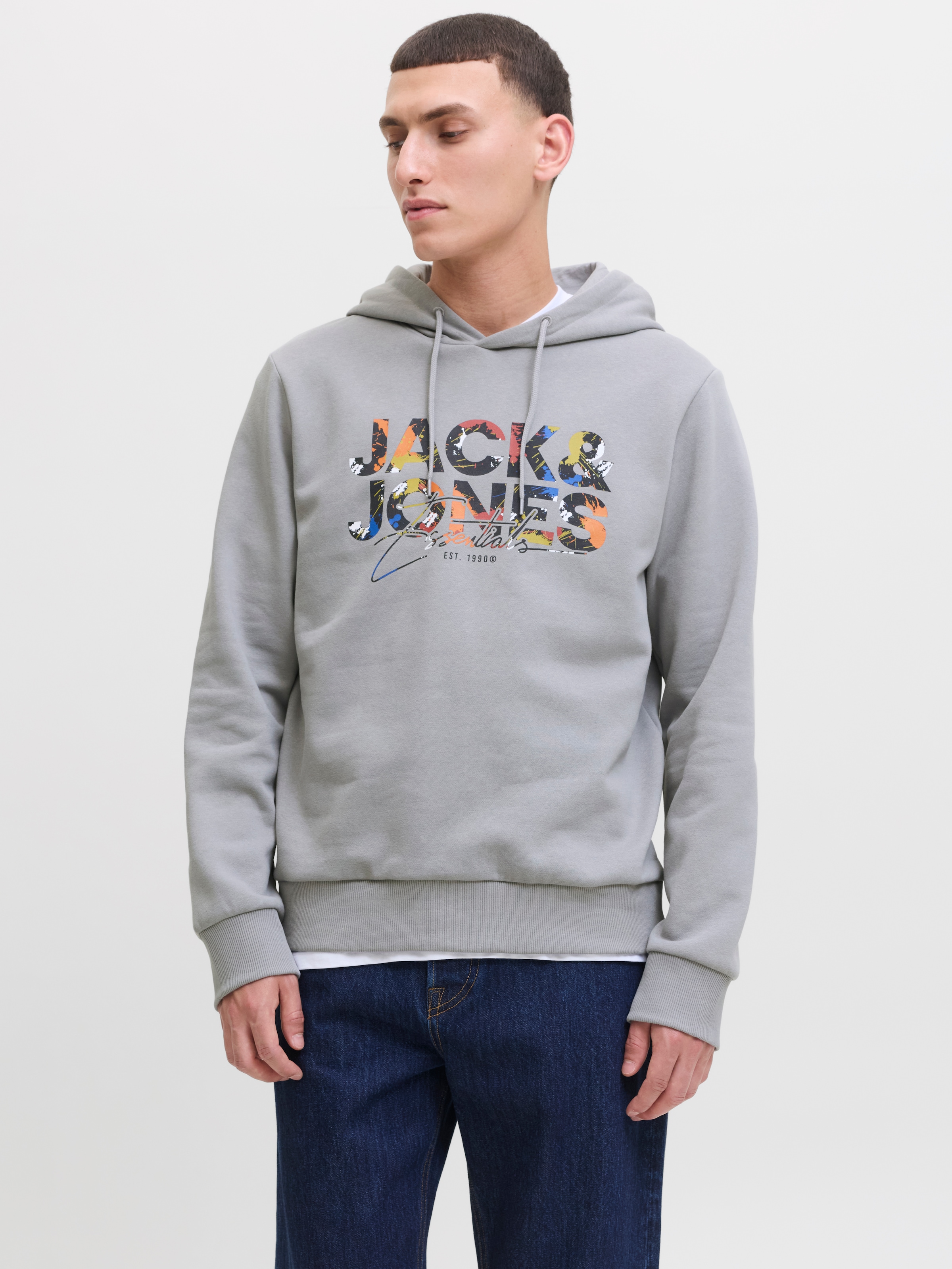 Jack & Jones Kapuzensweatshirt "JJGEPLAS SWEAT HOOD" günstig online kaufen