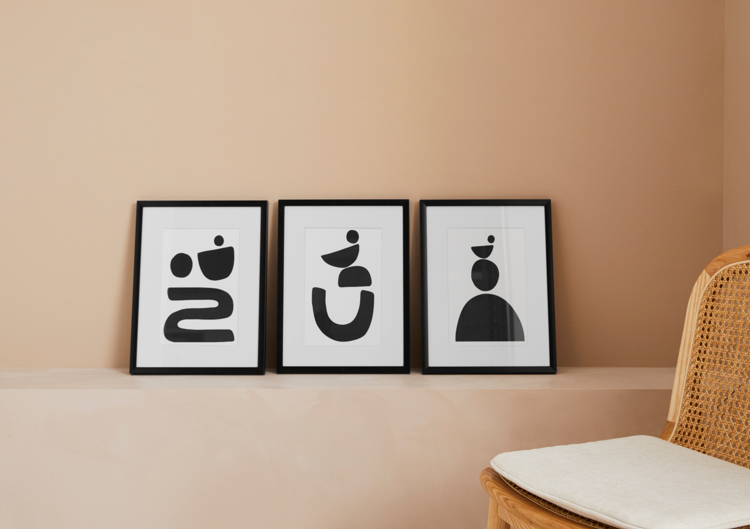 LeGer Home by Lena Gercke Bild »Black is Beautiful SET«, Abstrakt, (3 St.) kaufen